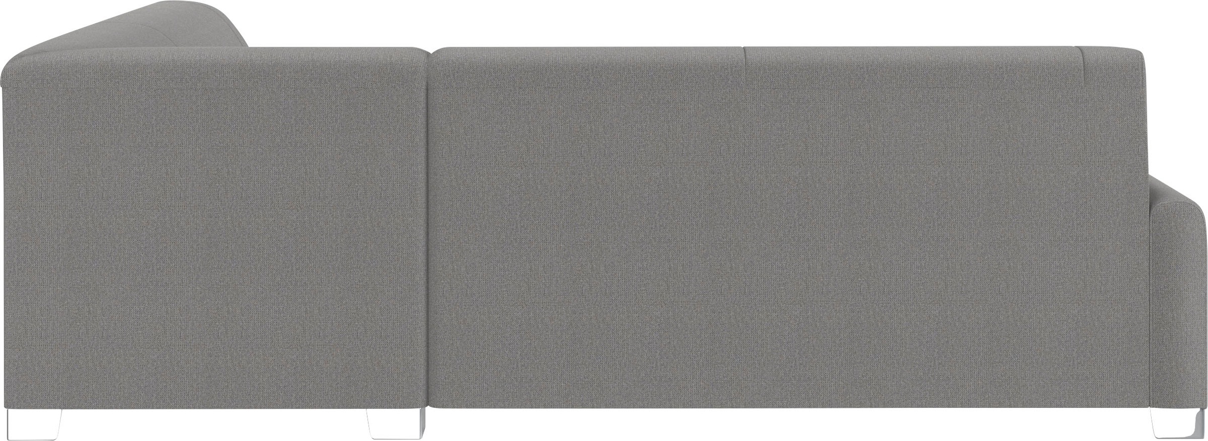 DOMO collection Ecksofa »Anzio in kubischer Formensprache, flache Armlehnen, L-Form«, Wahlweise mit Bettfunktion und Federkern für hohen Sitzkomfort