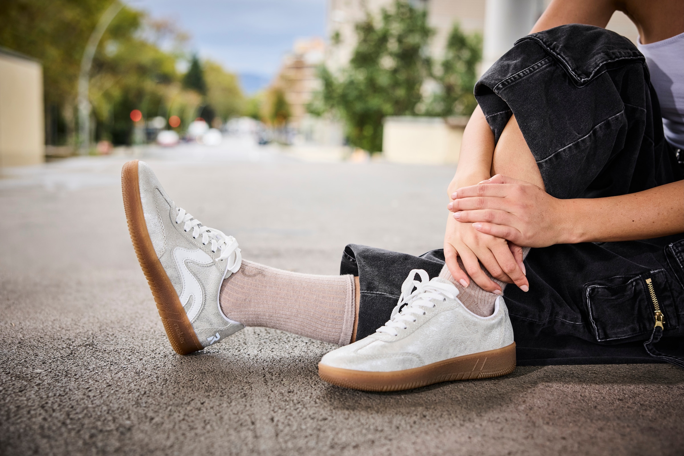 RIEKER Sport Plateausneaker  , Freizeitschuh, Halbschuh, Schnürschuh in veganer Verarbeitung