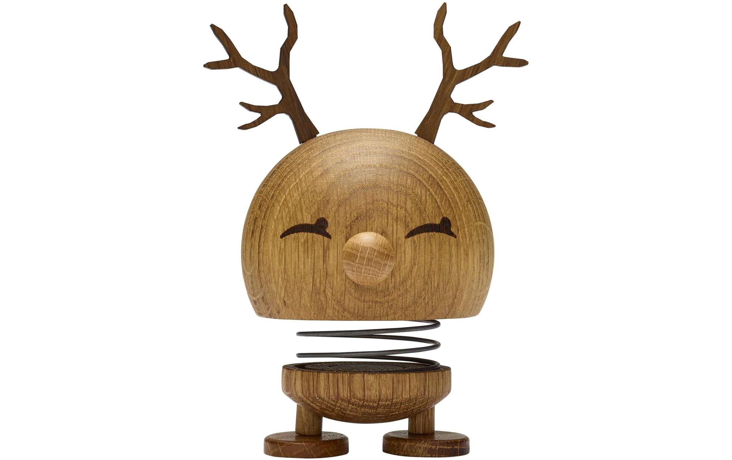 Image of HOPTIMIST Weihnachtsfigur "Bumble Rentier Gr. M" Holzart: Eiche (USA)