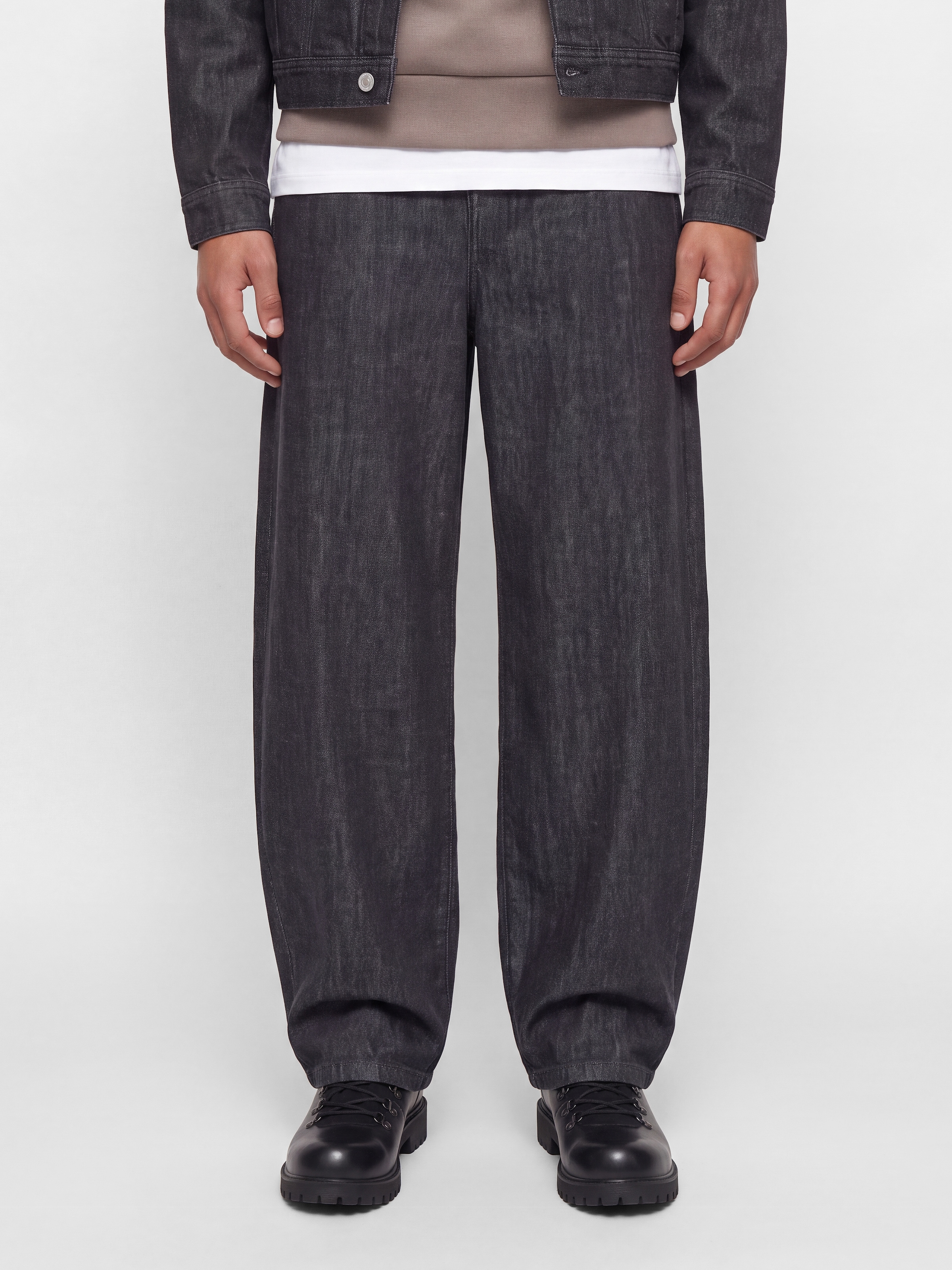 Image of Jack & Jones Weite Jeans "JJIJOEY JJLUCA AKM 985 LN" Baumwolle, barrel fit