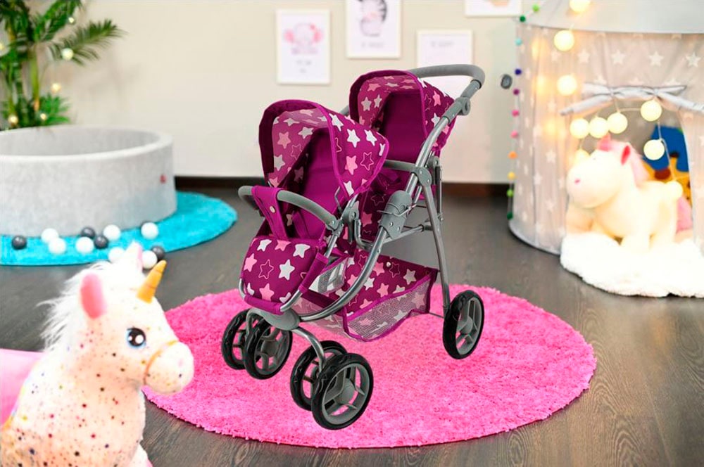Knorrtoys® Puppen-Zwillingsbuggy »Milo«