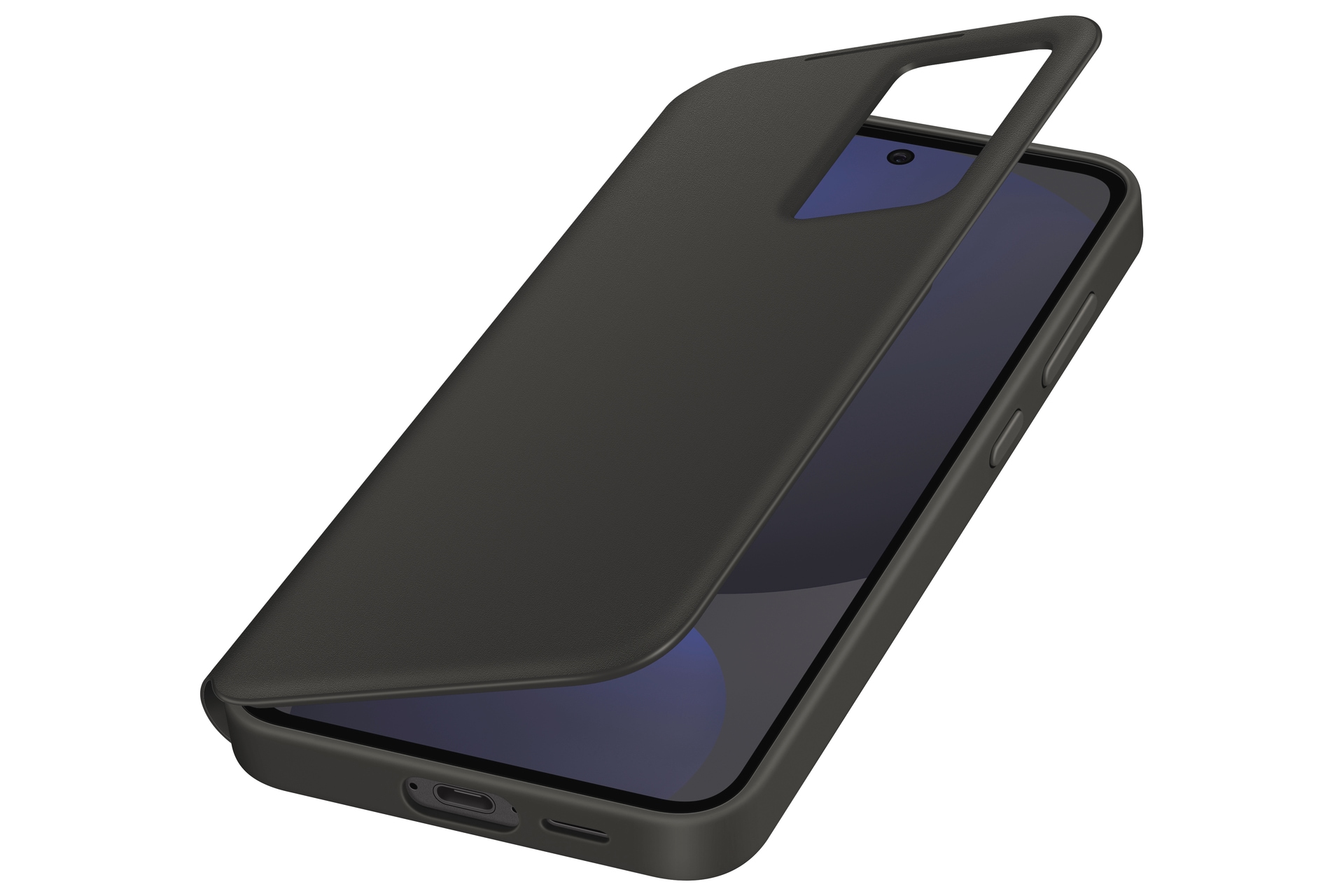 Samsung Handyhülle »Smart View Wallet Case für Samsung Galaxy S24 FE« Backcover, Schutzhülle, Handyschutzhülle, Case, Schutzcase, stossfest