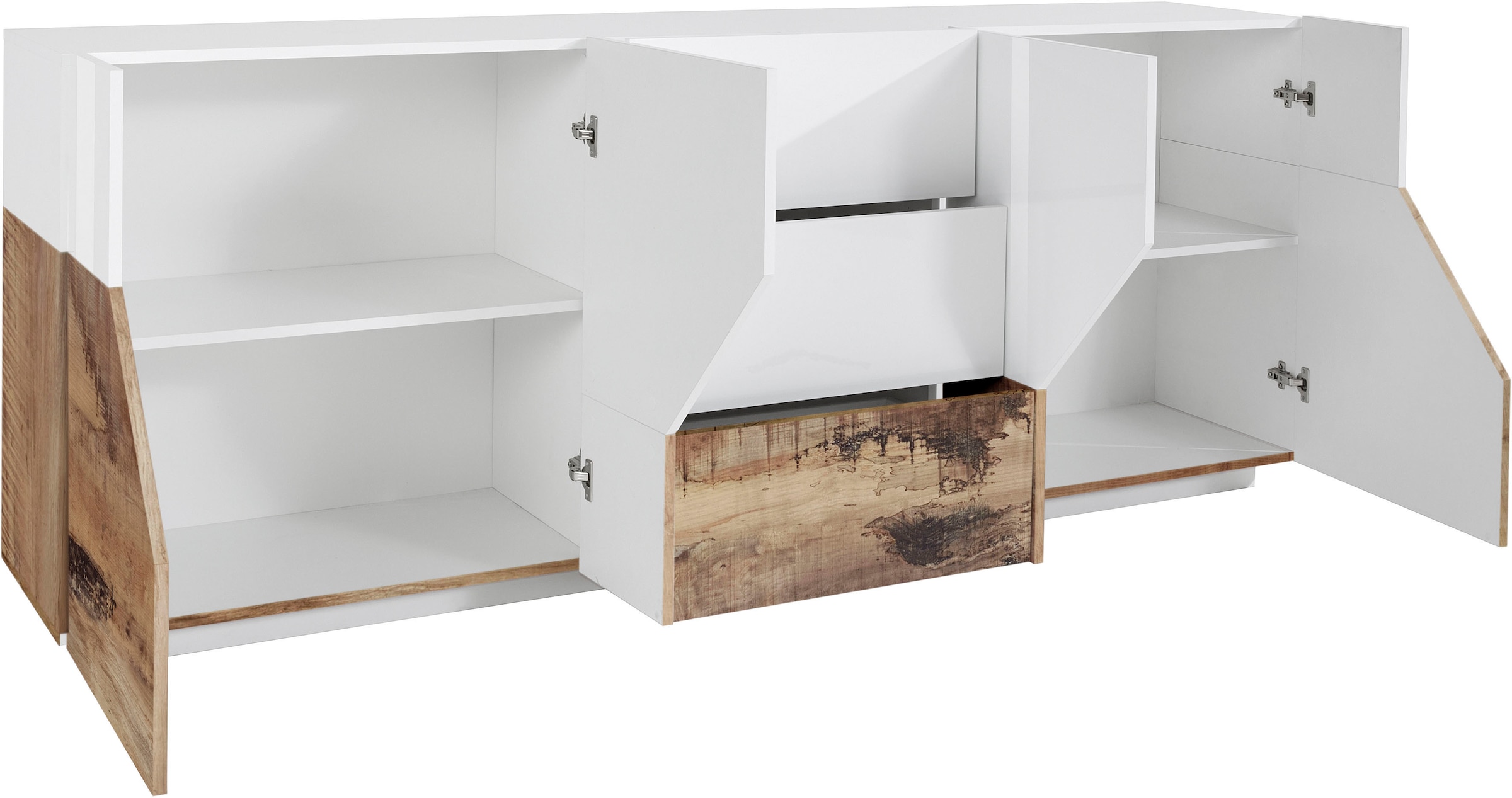 INOSIGN Sideboard »ALIEN-Kommode, Schrank, Anrichte mit 4 Türen und 3 Schubkästen«, Sideboard Breite ca. 200 cm "100 % Made in Italy"