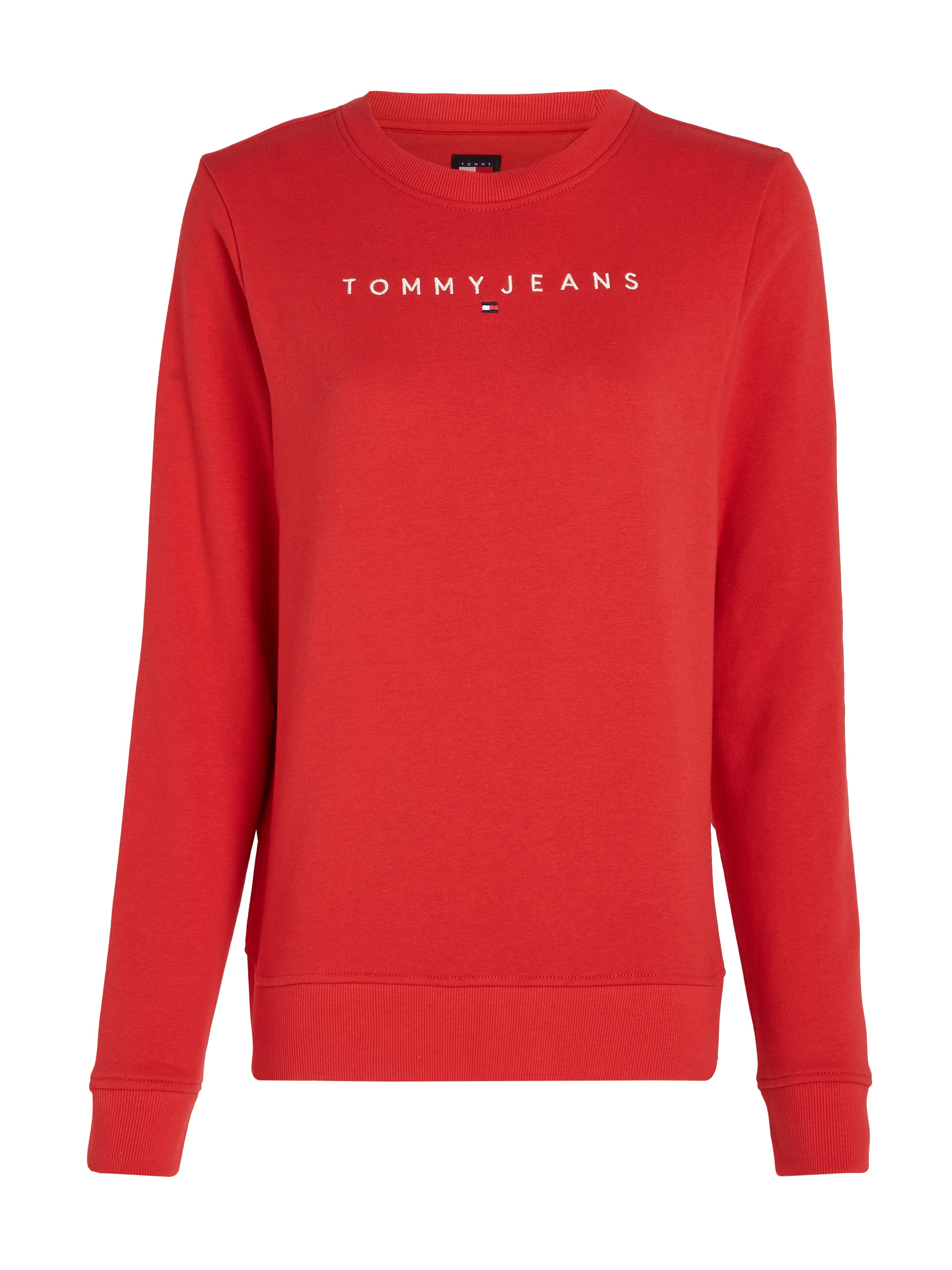 Tommy Jeans Curve Sweatshirt »TJW REG LINEAR CREW EXT«, in Grossen Grössen mit Logoschriftzug