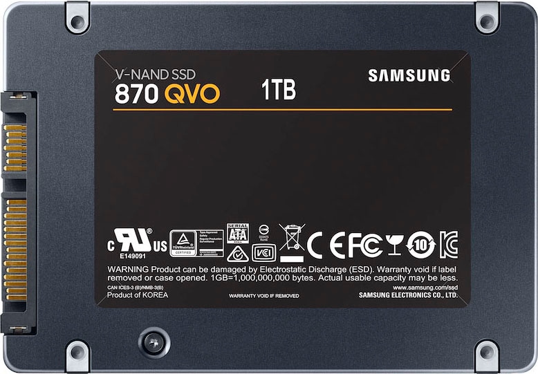 Samsung interne SSD »870 QVO«, 2,5 Zoll, Anschluss SATA III