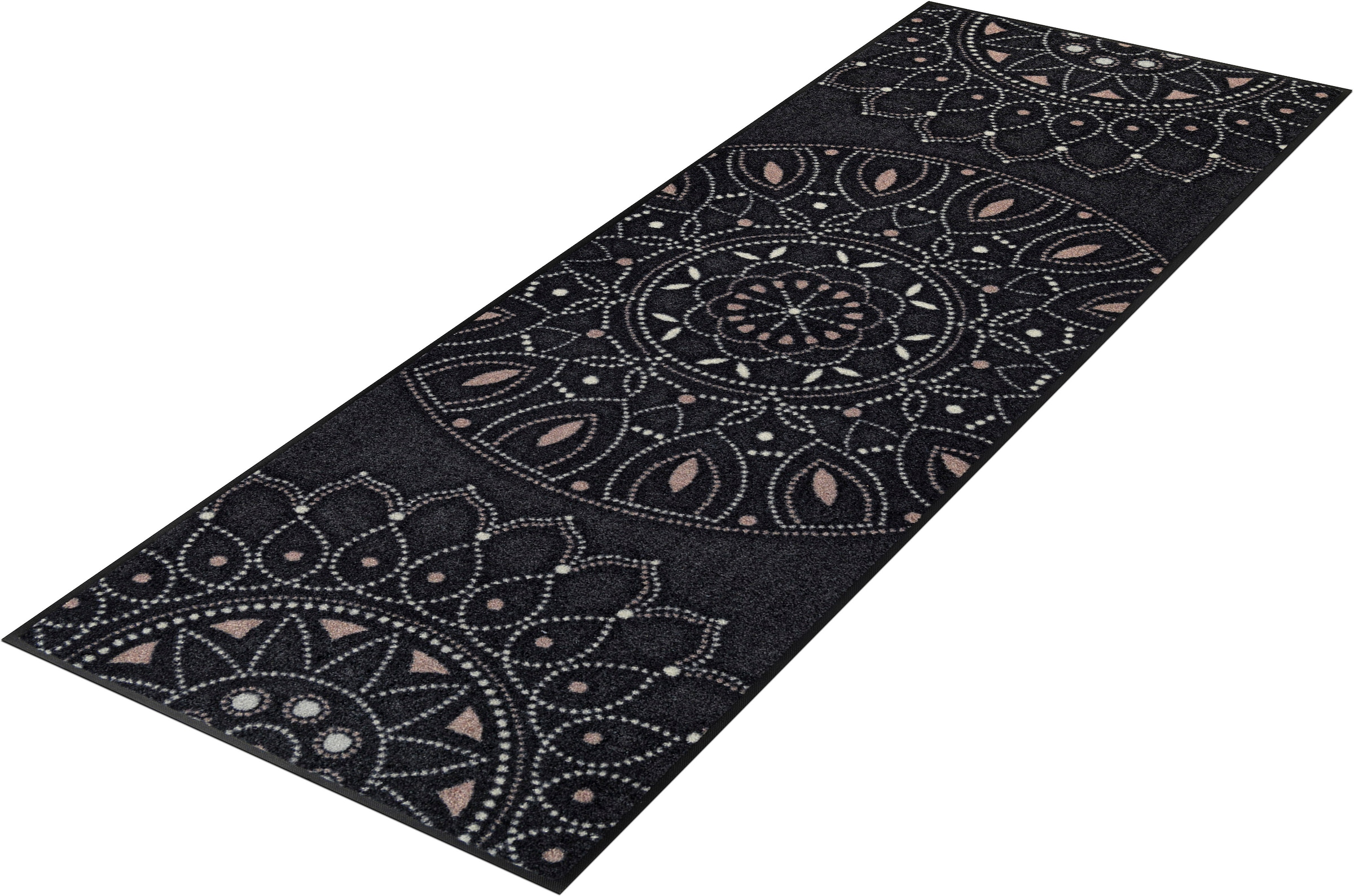 Image of wash+dry by Kleen-Tex Läufer "Purnima" rechteckig 7 mm Höhe Schmutzfangläufer, Mandala Motiv, rutschhemmend, waschbar