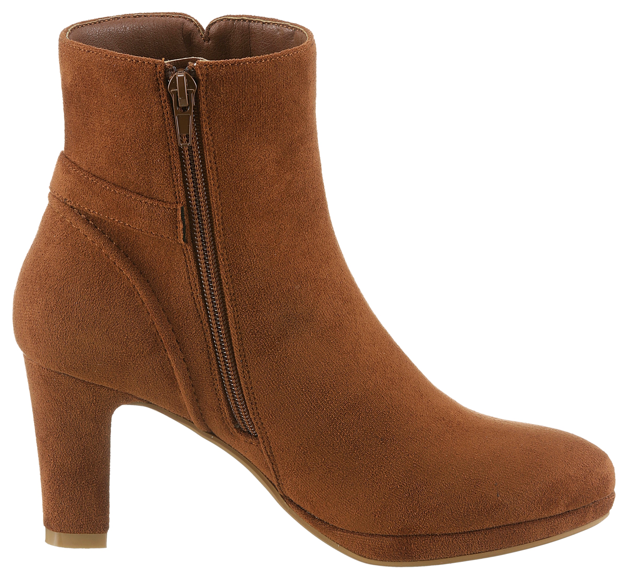 Aniston SHOES Stiefelette, Reissverschluss-Stiefelette, Trichterabsatz - NEUE KOLLEKTION