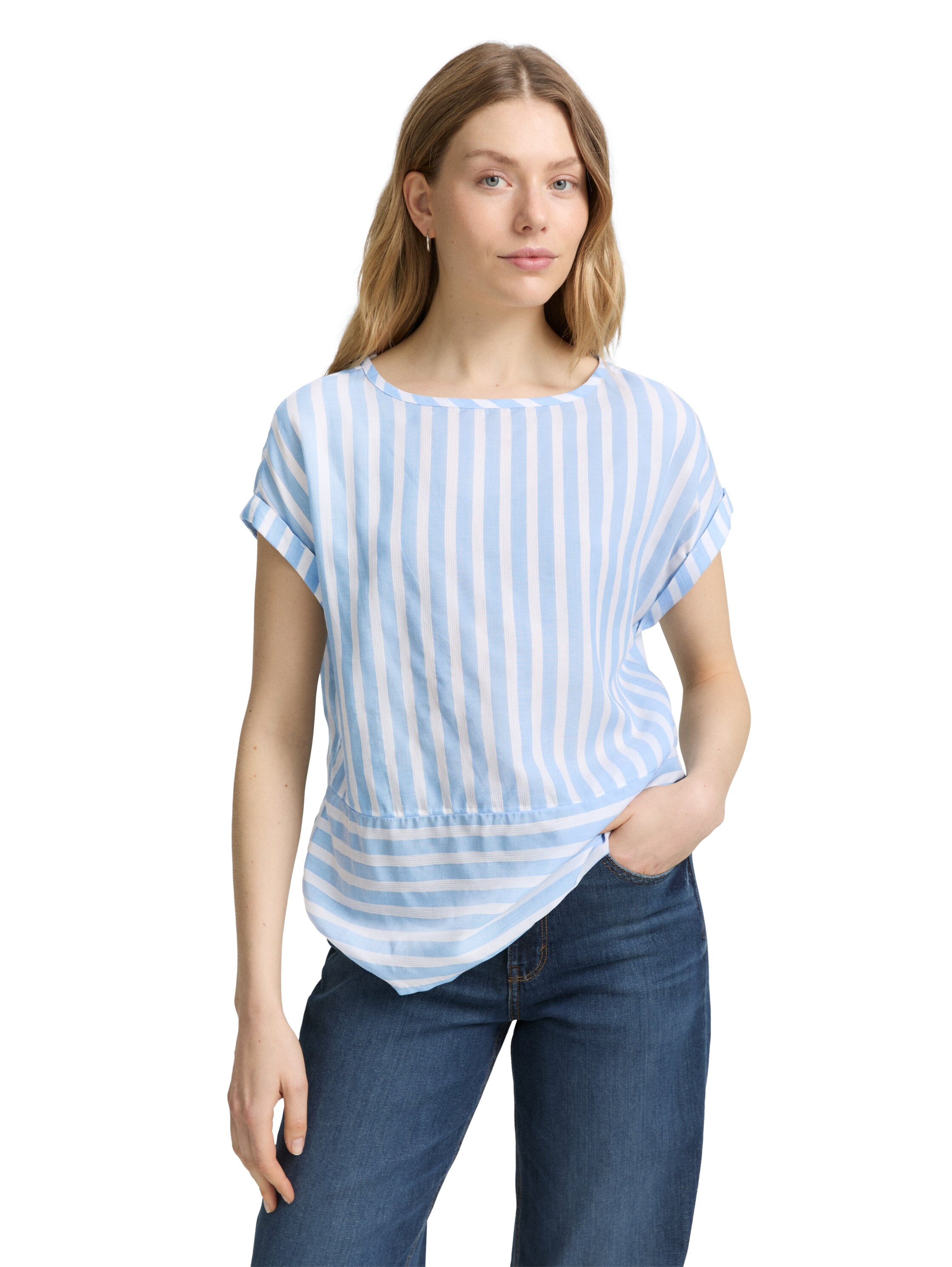 Image of TOM TAILOR Shirtbluse mit Streifen Muster