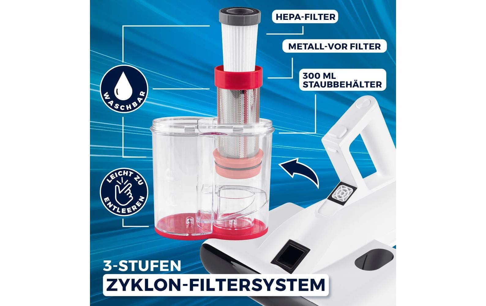 CLEANmaxx Appareil de nettoyage de matelas »400W, CH-Stecker«