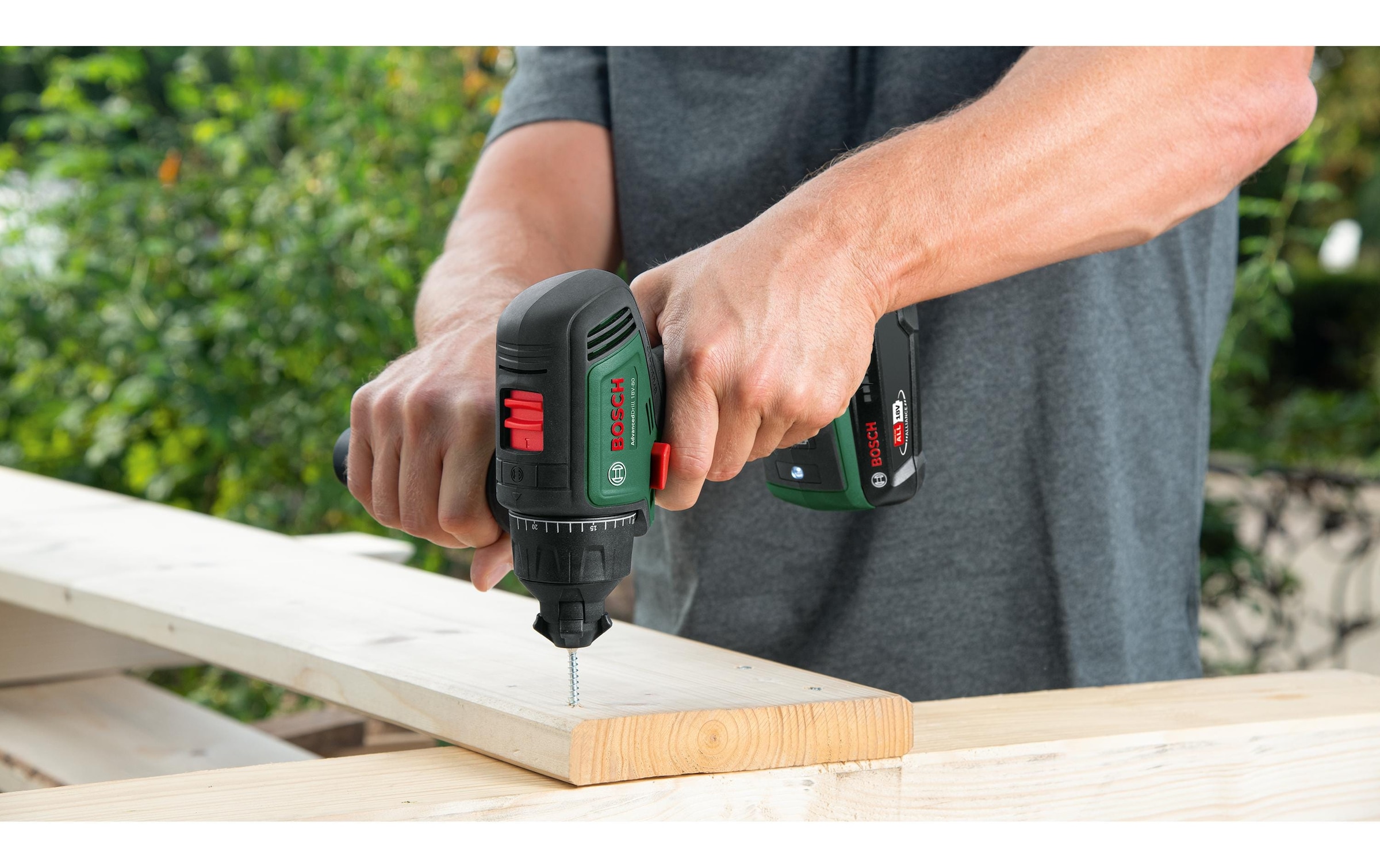 BOSCH Bohrschraube »AdvancedDrill 18 V-80 Quicksnap 2 x Akku«