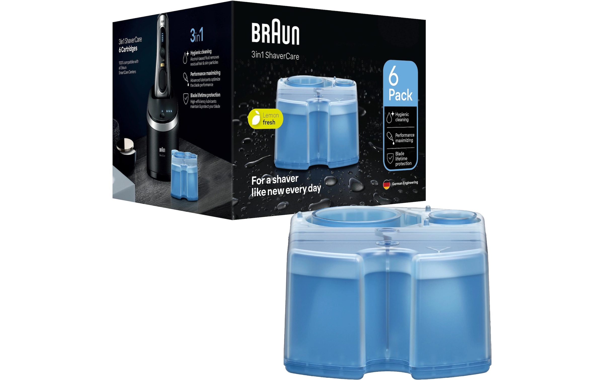 Braun Elektrorasierer »3-in-1 ShaverCare 6 Stück«