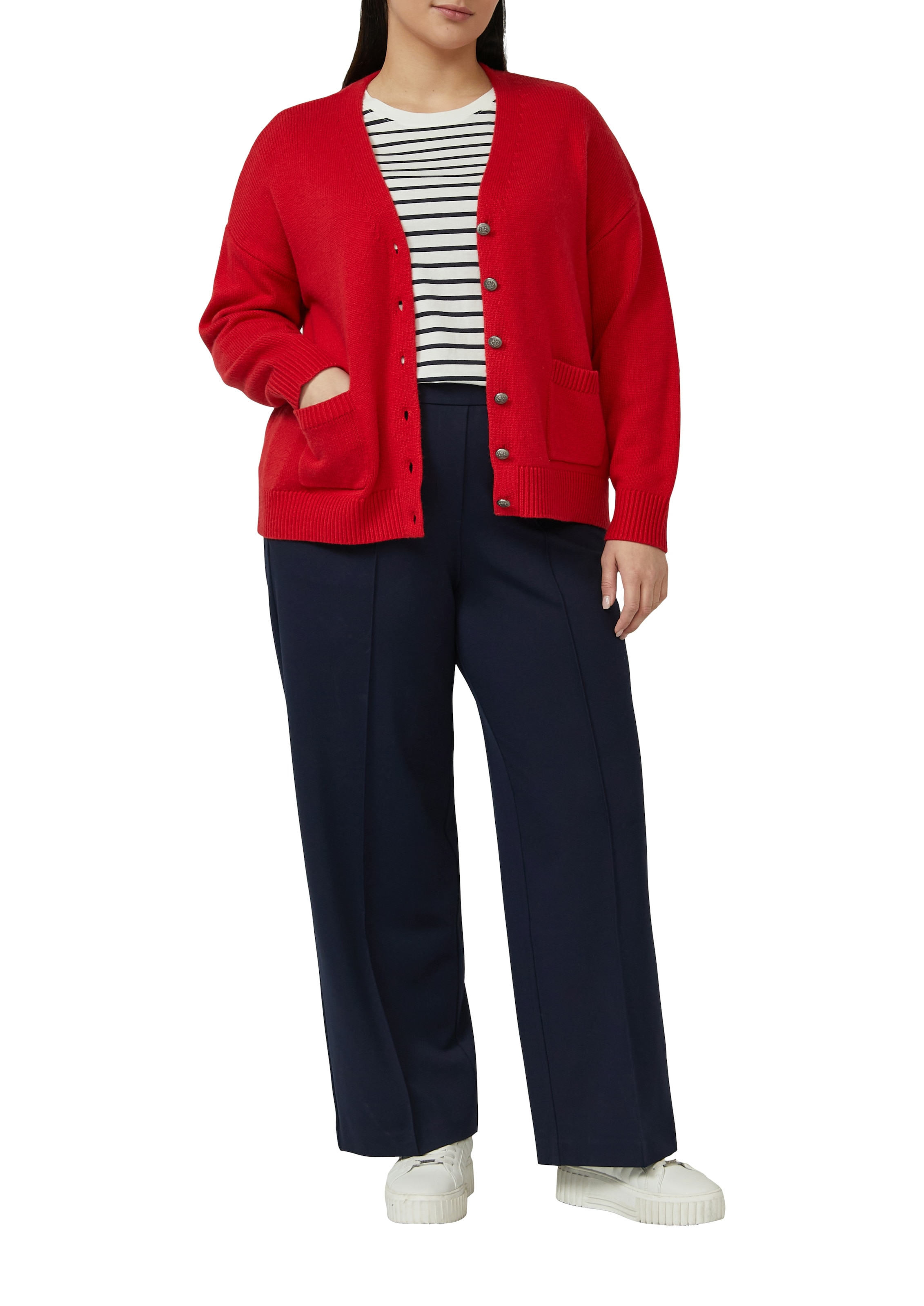 s.Oliver CURVE Bundfaltenhose  mit Viskose und Stretch/Grosse Grössen