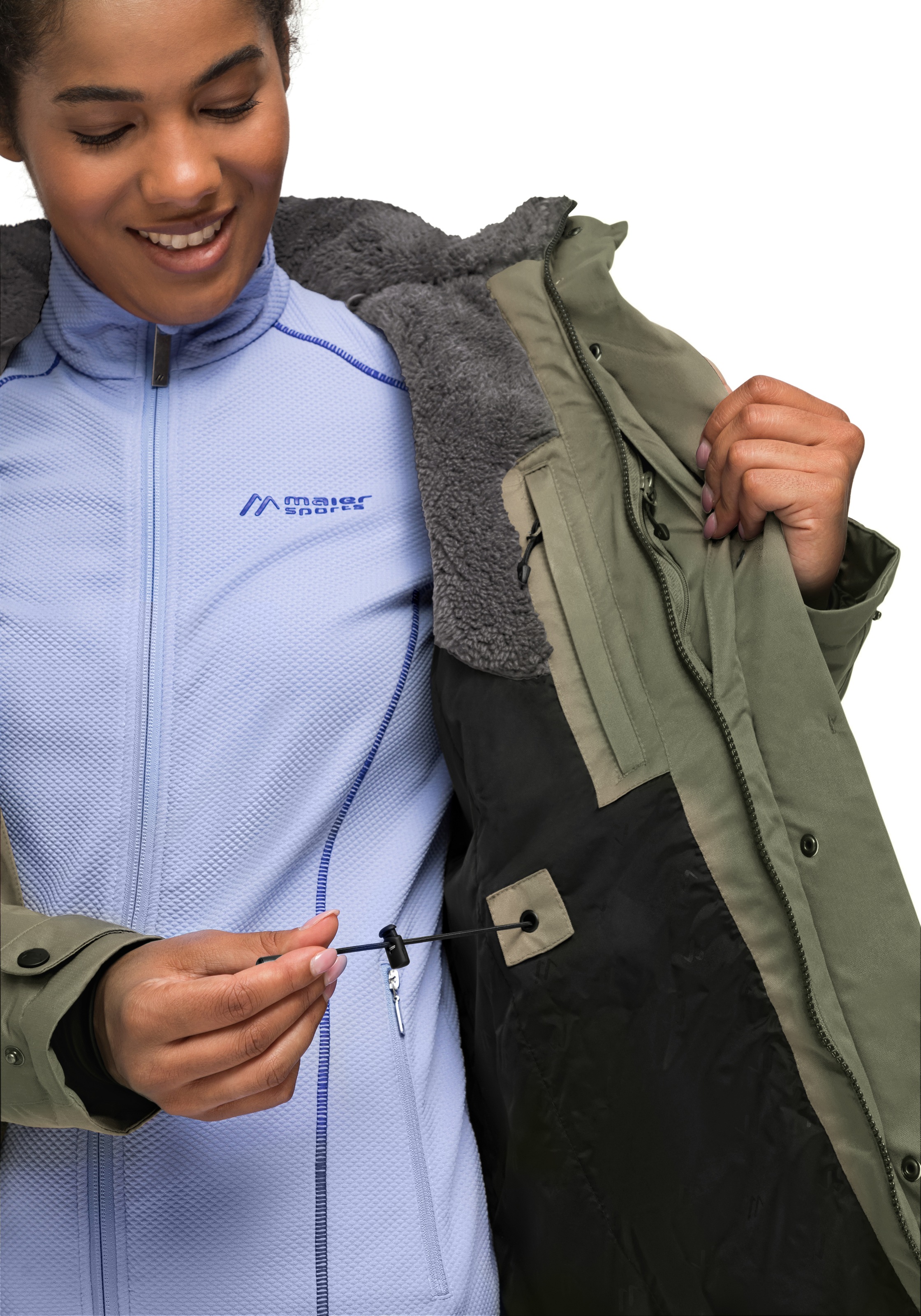 Maier Sports Funktionsjacke »Lisa 2.1«, Damen Mantel, atmungsaktiver Wintermantel, 2 RV-Taschen, Regular Fit