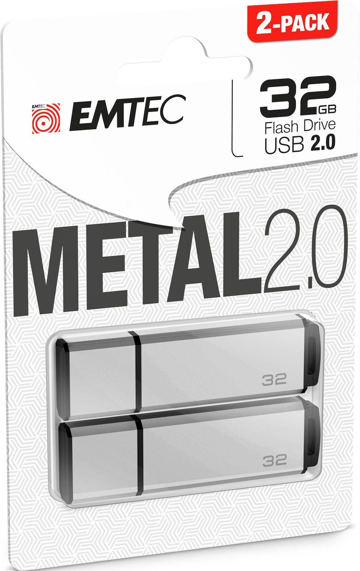 Image of EMTEC USB-Stick »C900«, (USB 2.0 Lesegeschwindigkeit 15 MB/s), 2er Pack (2x 32 GB) bei Ackermann Versand Schweiz
