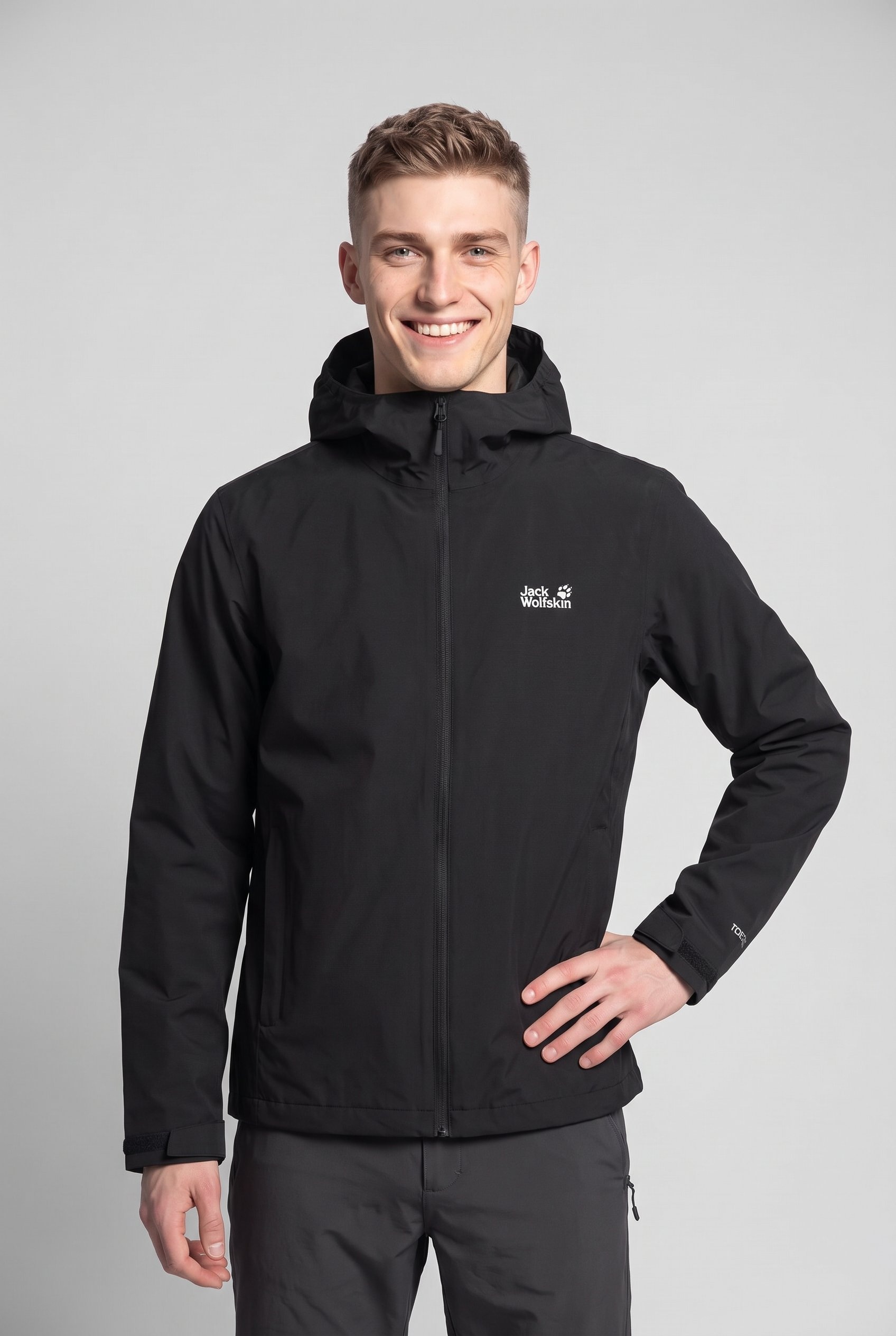 Jack Wolfskin Veste de pluie »OUTROVERT 2L JKT M« avec capuche avec capuche, respirant, imperméable