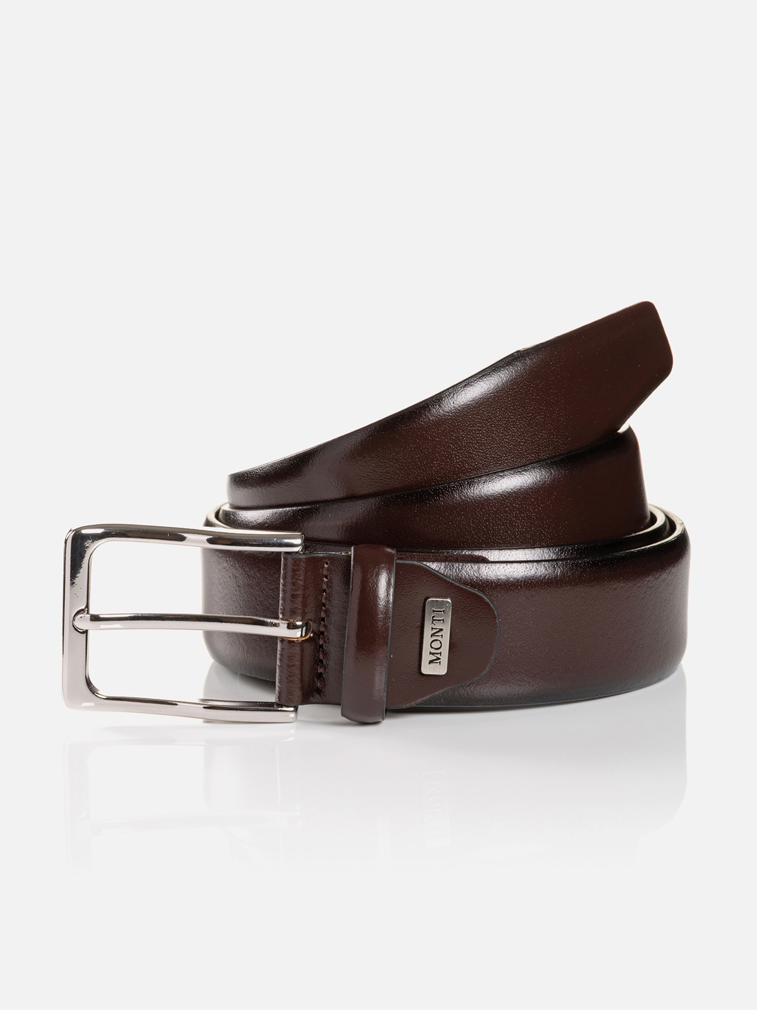 Image of MONTI Ledergürtel "REDDING" glänzend, elegant