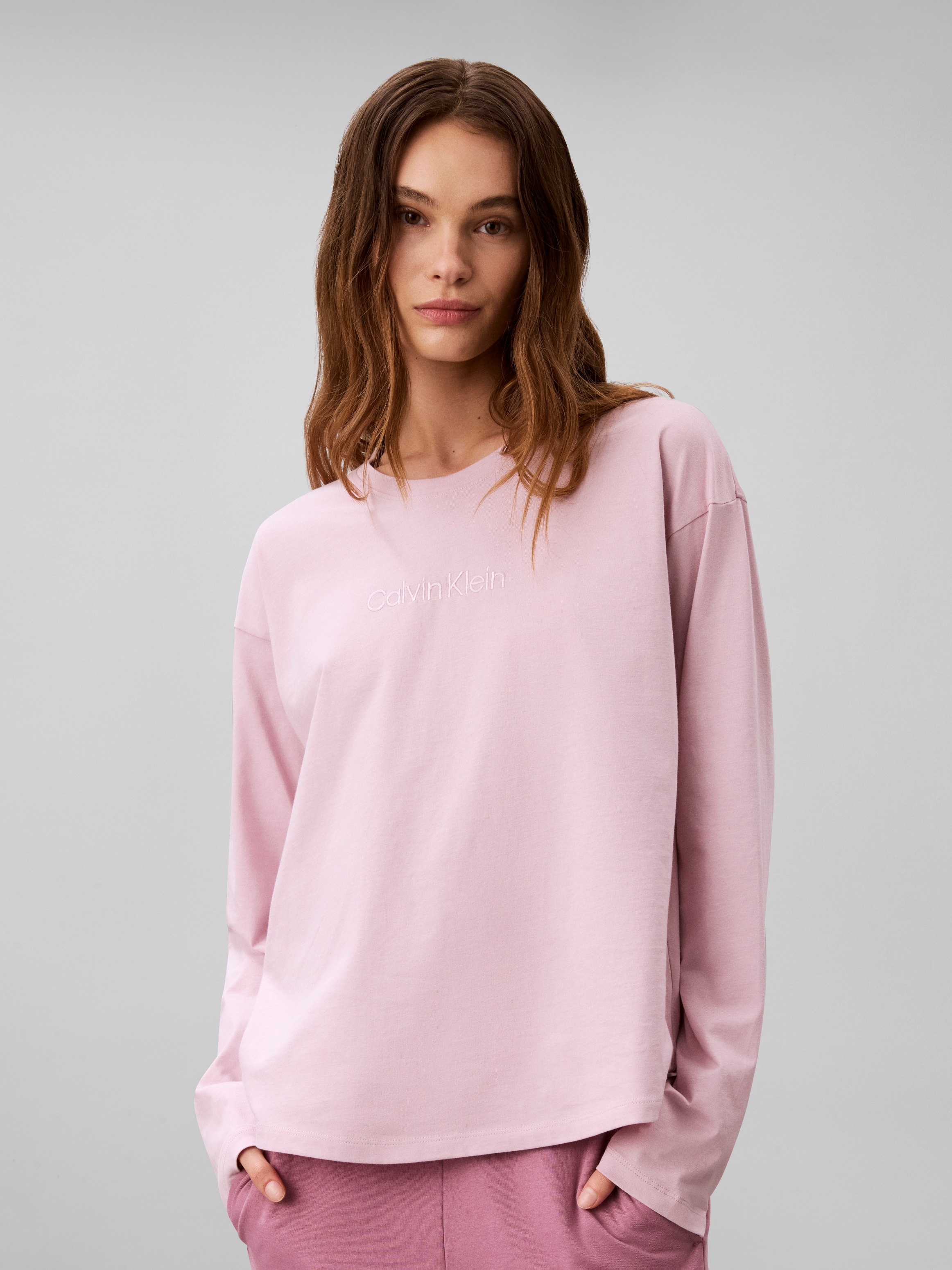 Calvin Klein Underwear Pyjamaoberteil »RELAXED LS TEE« aus Baumwoll-Jersey, Relaxed Fit