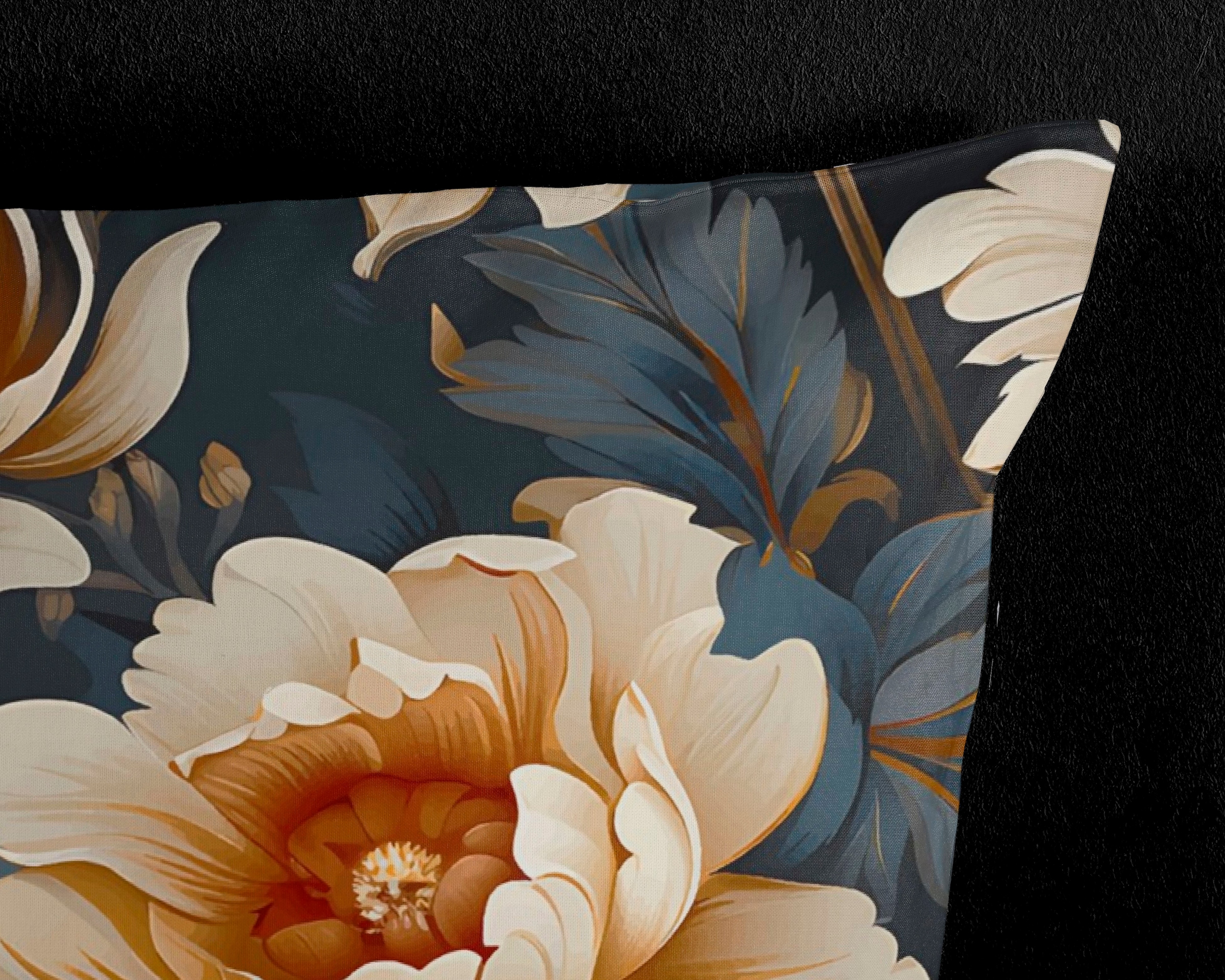 PURE luxury collection Wendebettwäsche »Iron«, Mikrofaser, 135x200, Pflegeleicht, Reissverschluss, Wendeoptik, Blumen