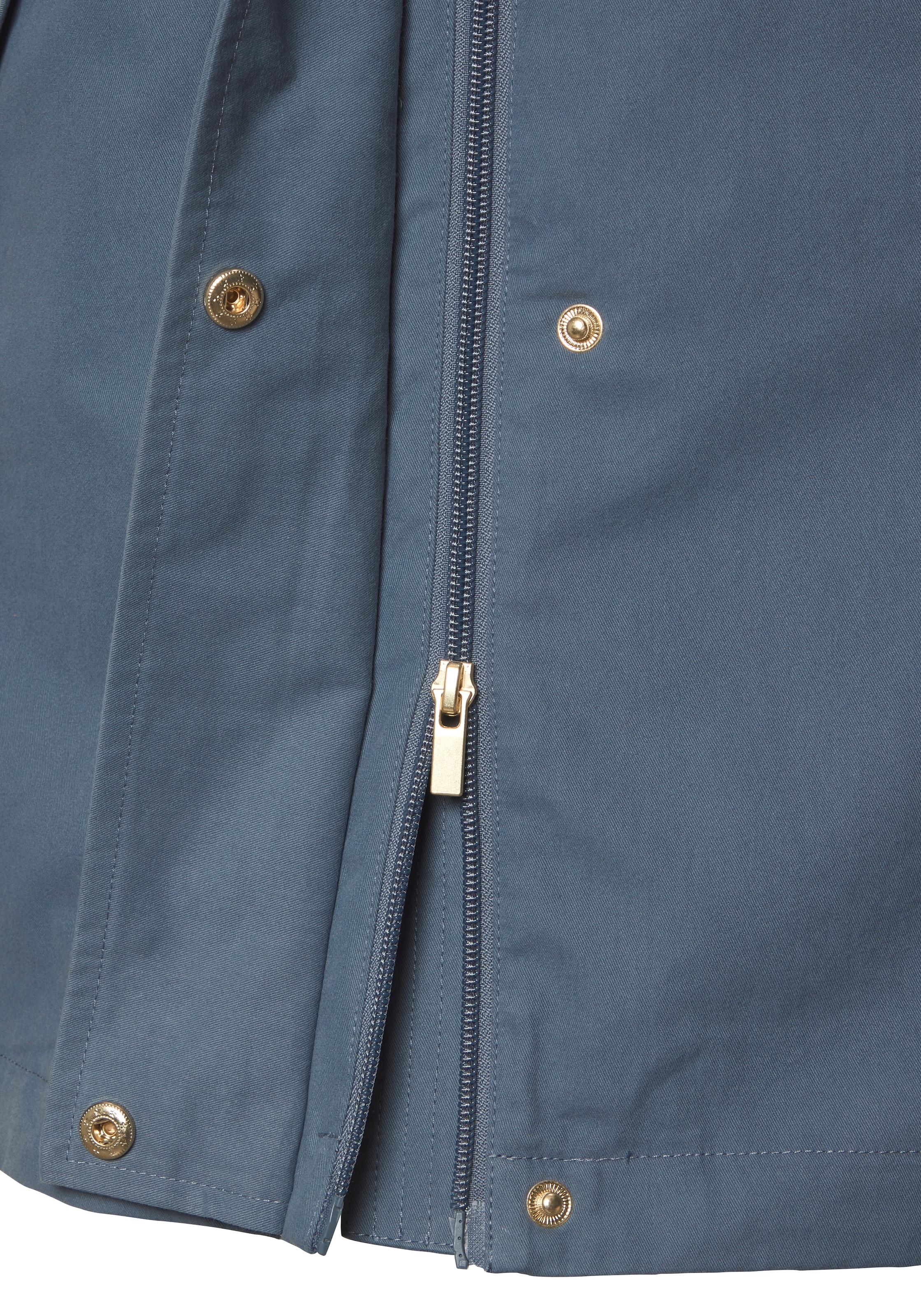French Connection Veste d'extérieur avec capuche fente d'ourlet avec boutons-pression au dos