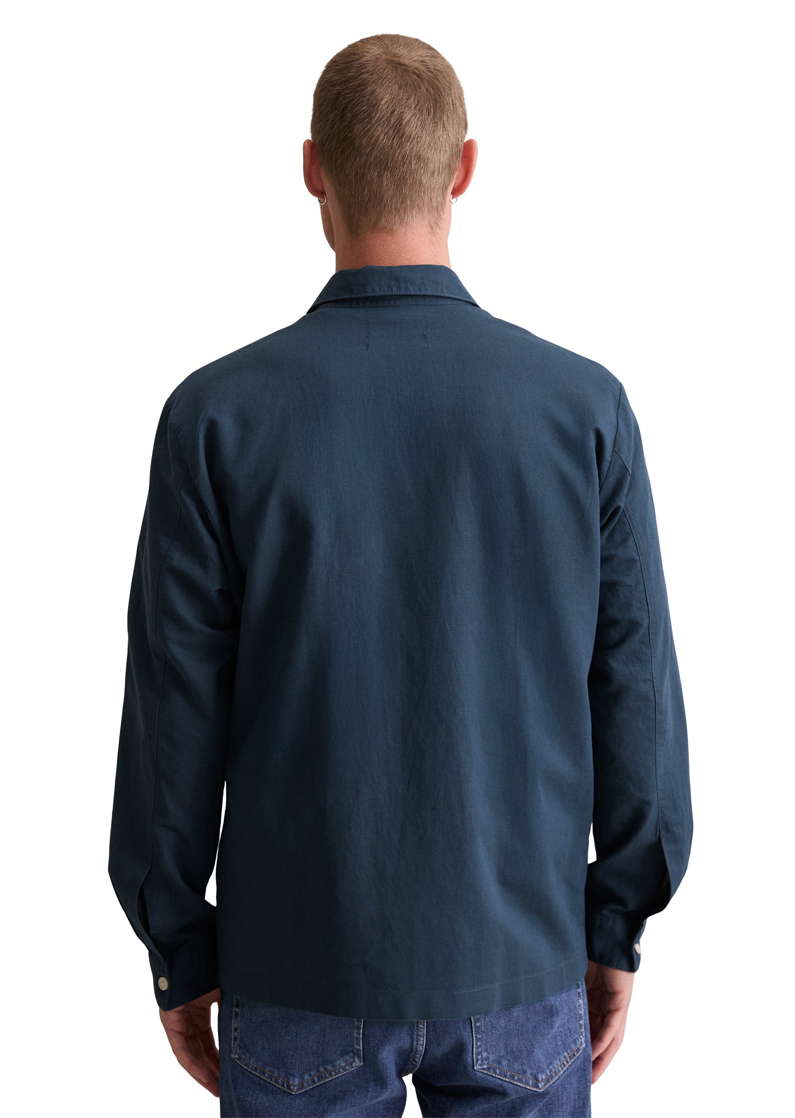Marc O'Polo DENIM Langarmhemd, relaxed, Leinenmischung