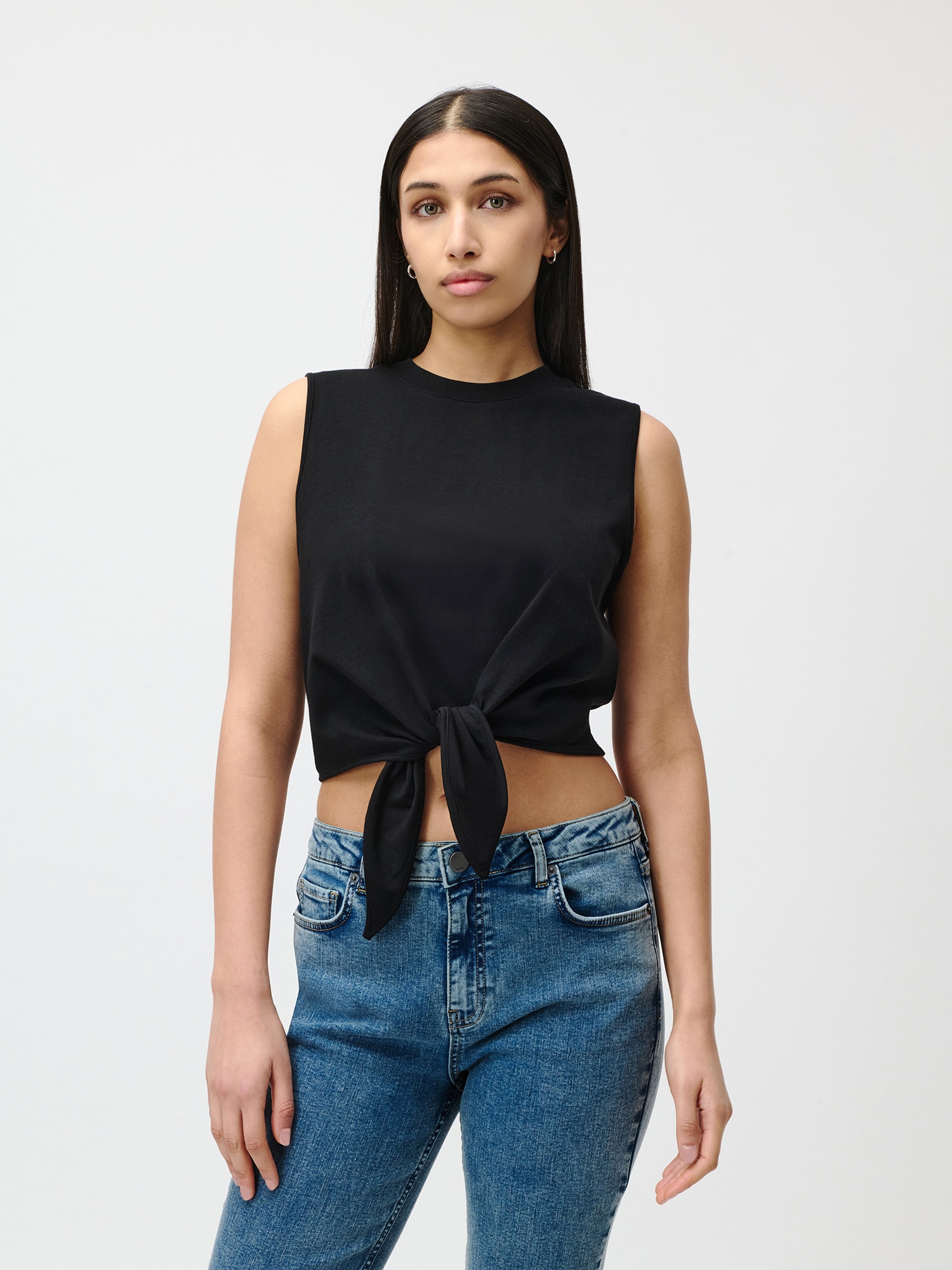 Image of LeGer Shirttop "Tabea, LeGer by Lena Gercke" mit Knoten-Details vorne, normale Passform