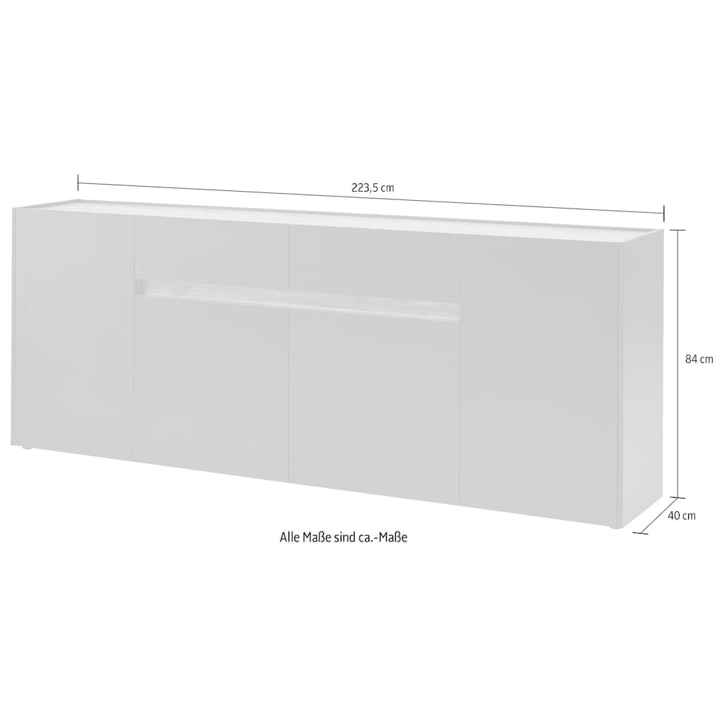 INOSIGN Sideboard »City/Giron«, Breite ca, 224 cm
