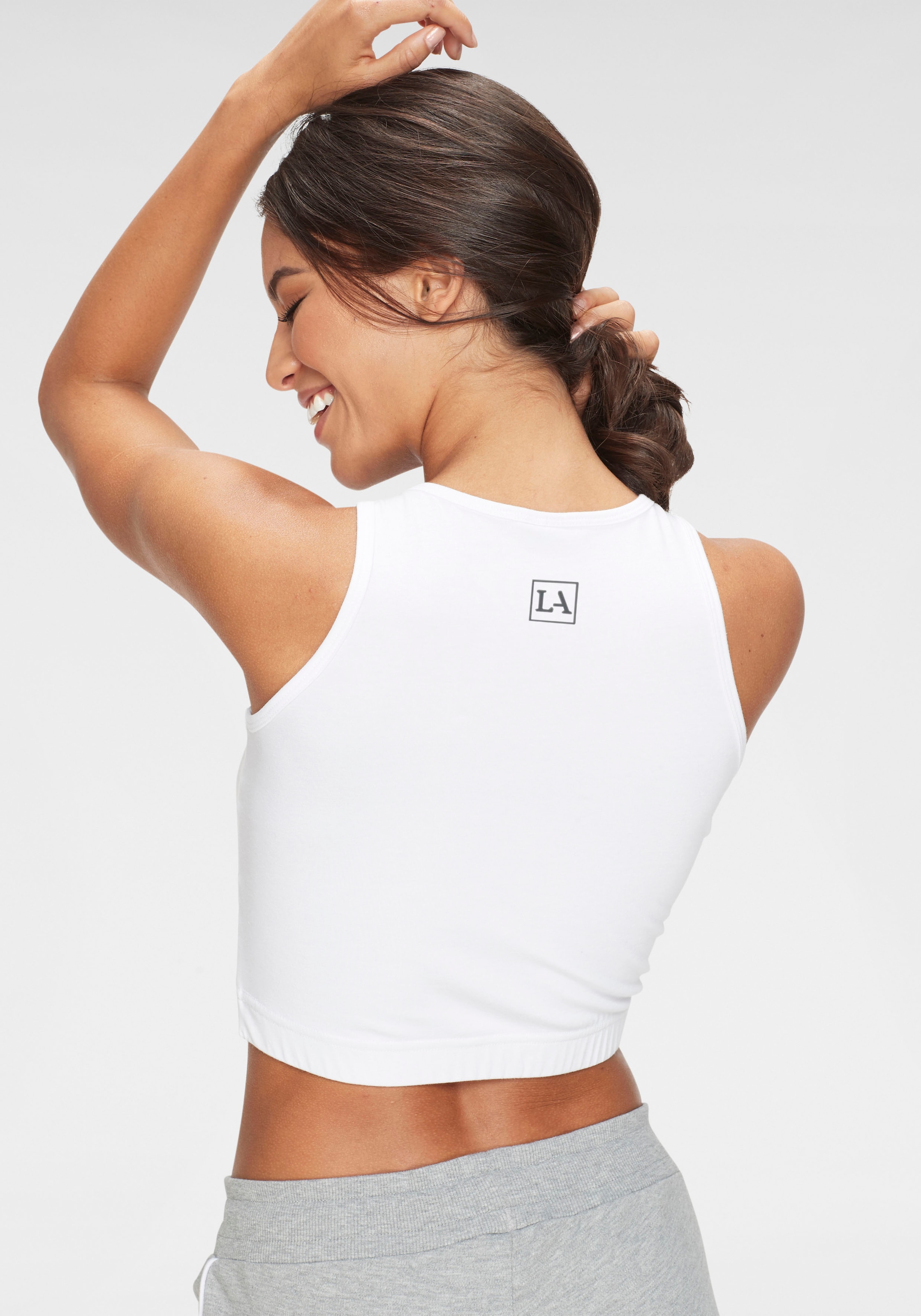 LASCANA ACTIVE Sporttop, Crop-Top mit breiten Trägern