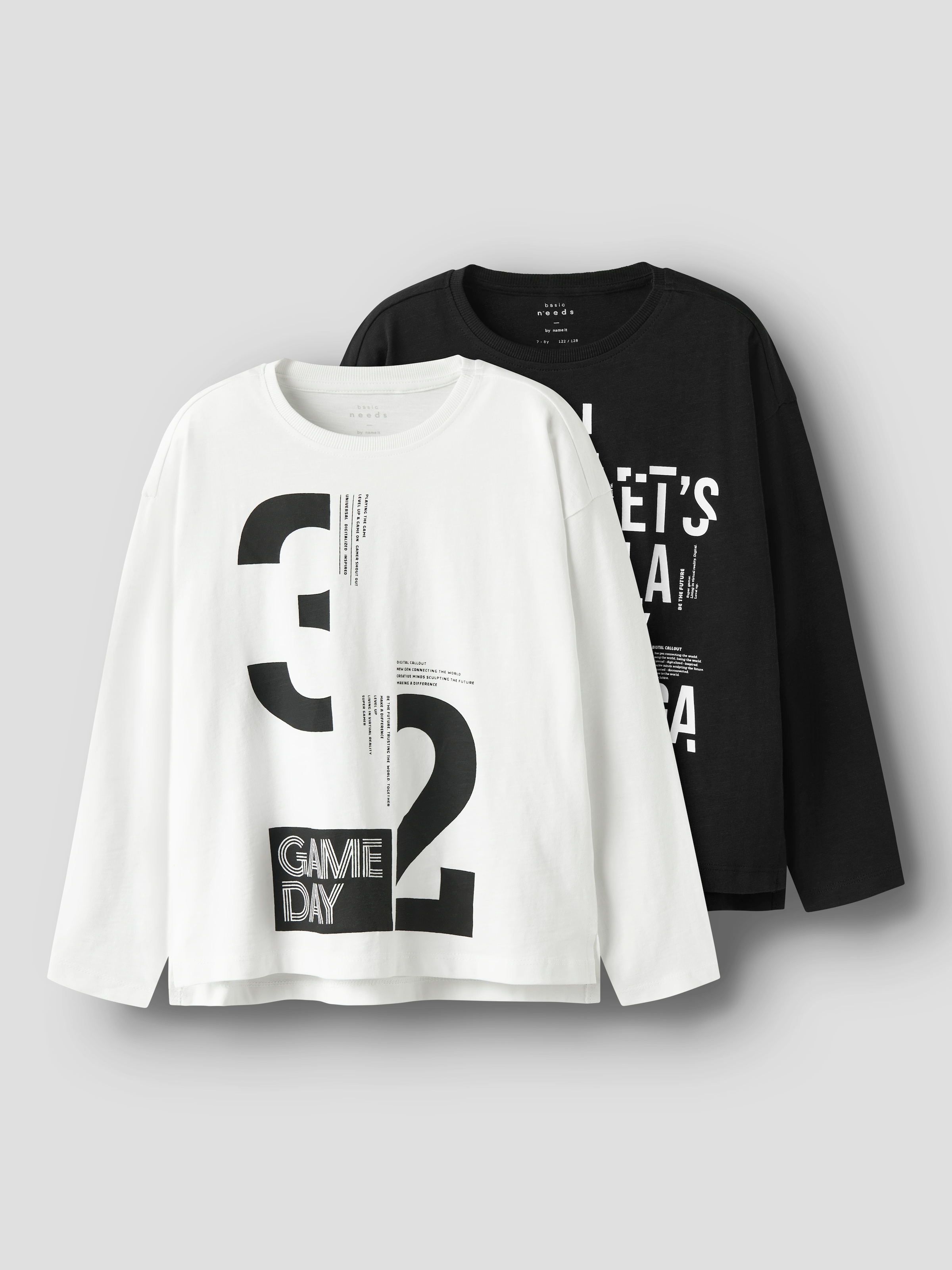Name It Langarmshirt »NKMVOB 2P LS RLX TOP«, (Packung, 2 tlg.)