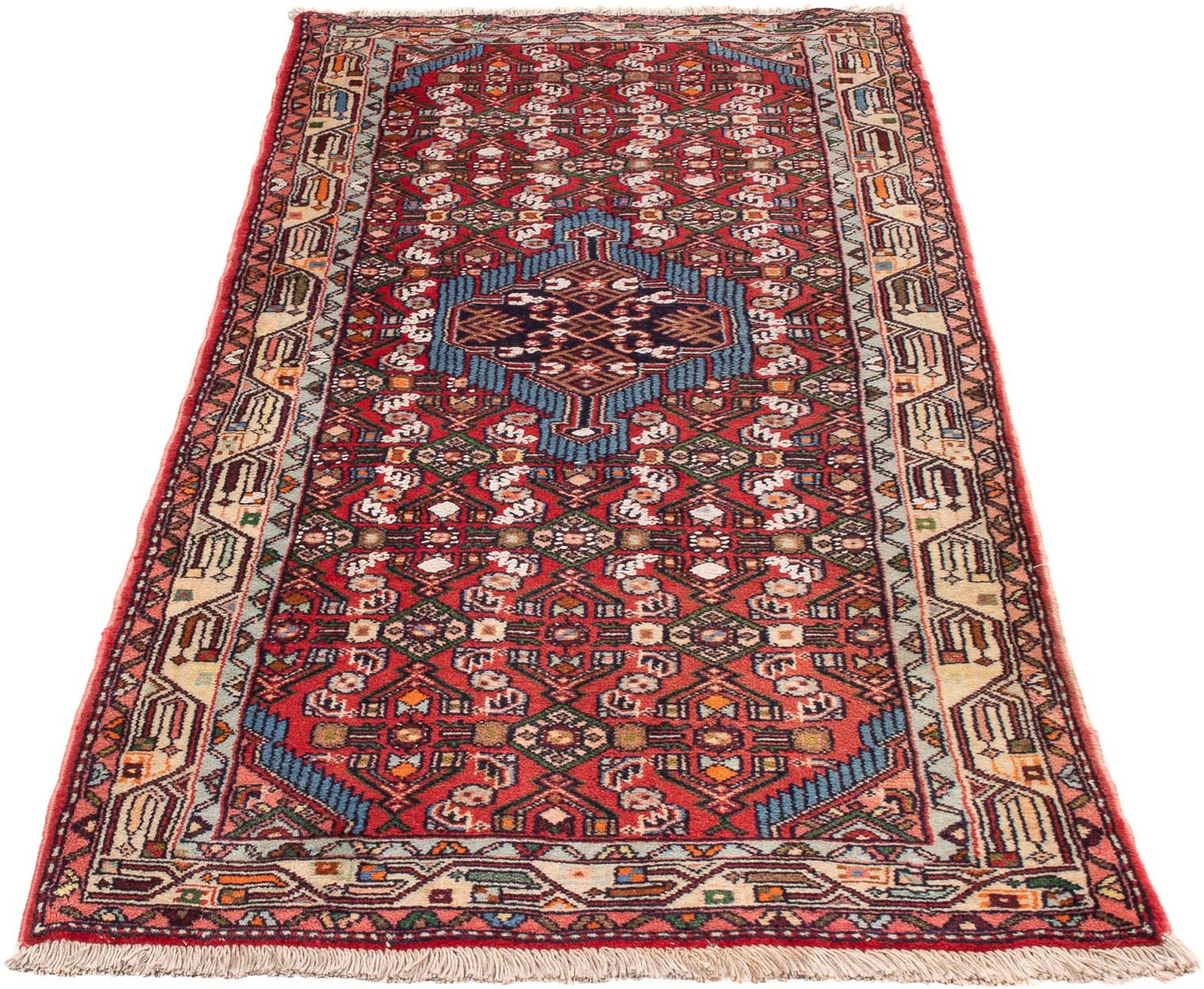 Image of morgenland Orientteppich »Perser - Nomadic - 197 x 83 cm - rot«, rechteckig, 10 mm Höhe, Wohnzimmer, Handgeknüpft, Einzelstück mit Zertifikat bei Ackermann Versand Schweiz