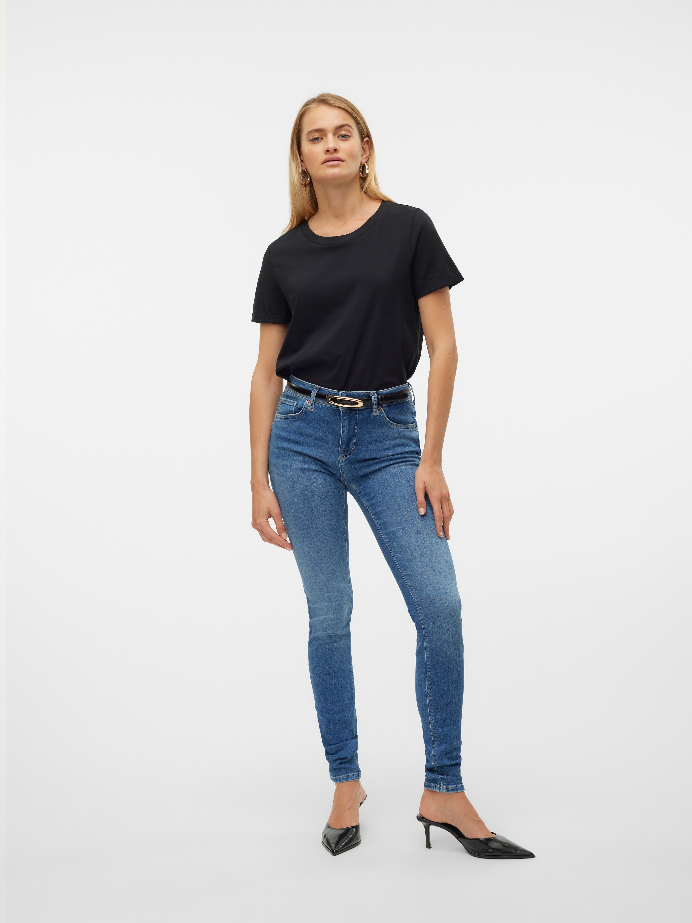 Vero Moda Kurzarmshirt »VMPAULA S/S T-SHIRT  NOOS« Baumwolle, regular fit