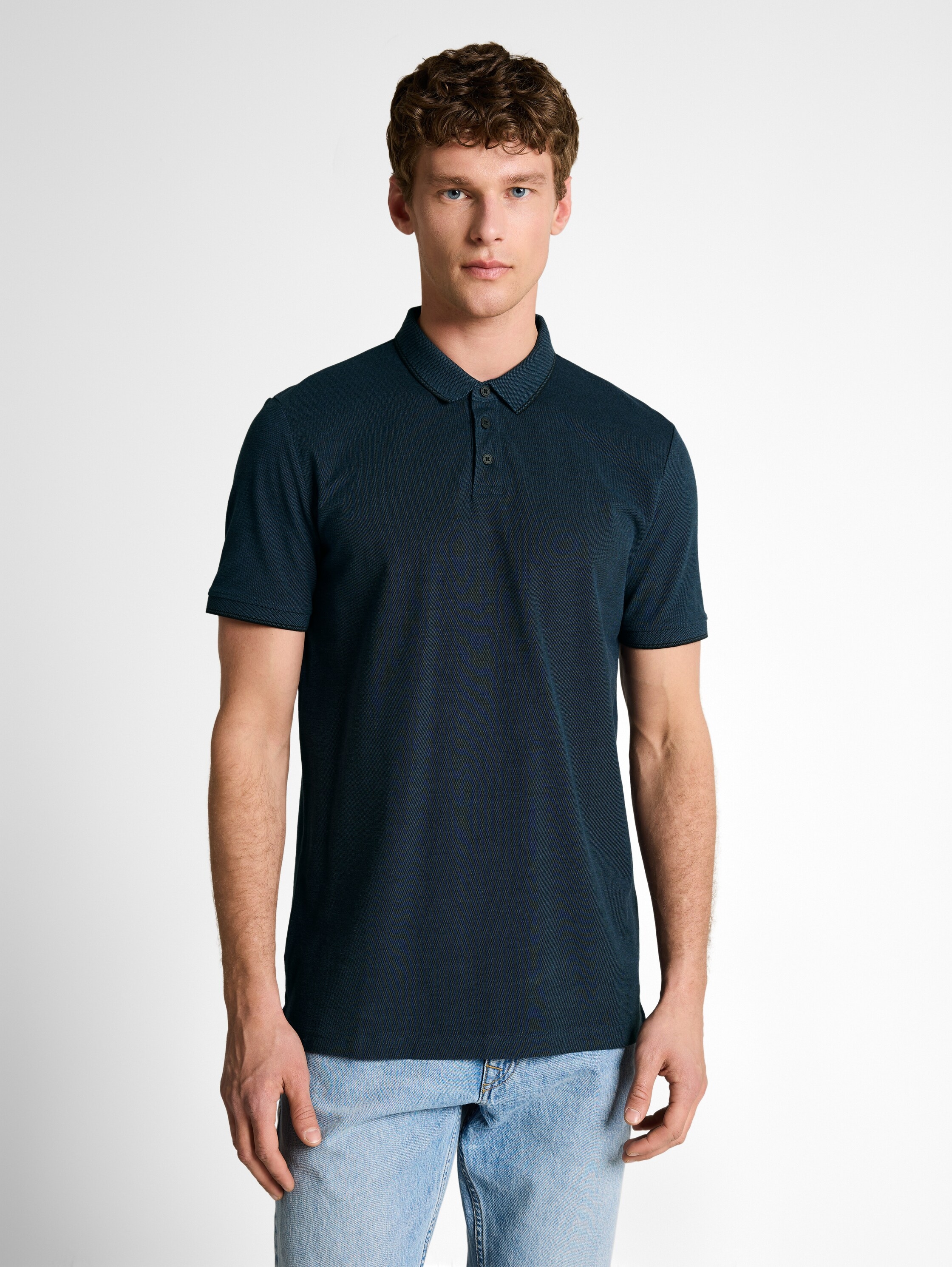 TOM TAILOR Denim Polo mit Polo Kragen