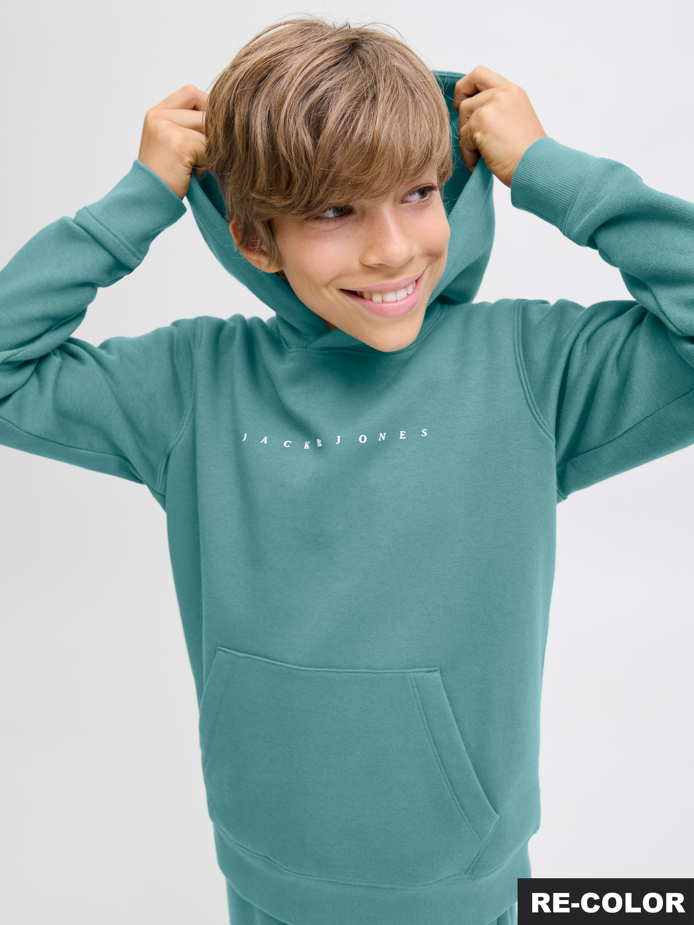 Jack & Jones Junior Sweat à capuche »JJESTAR JJ SWEAT HOOD NOOS JNR«, Baumwollmischung, relaxed fit

