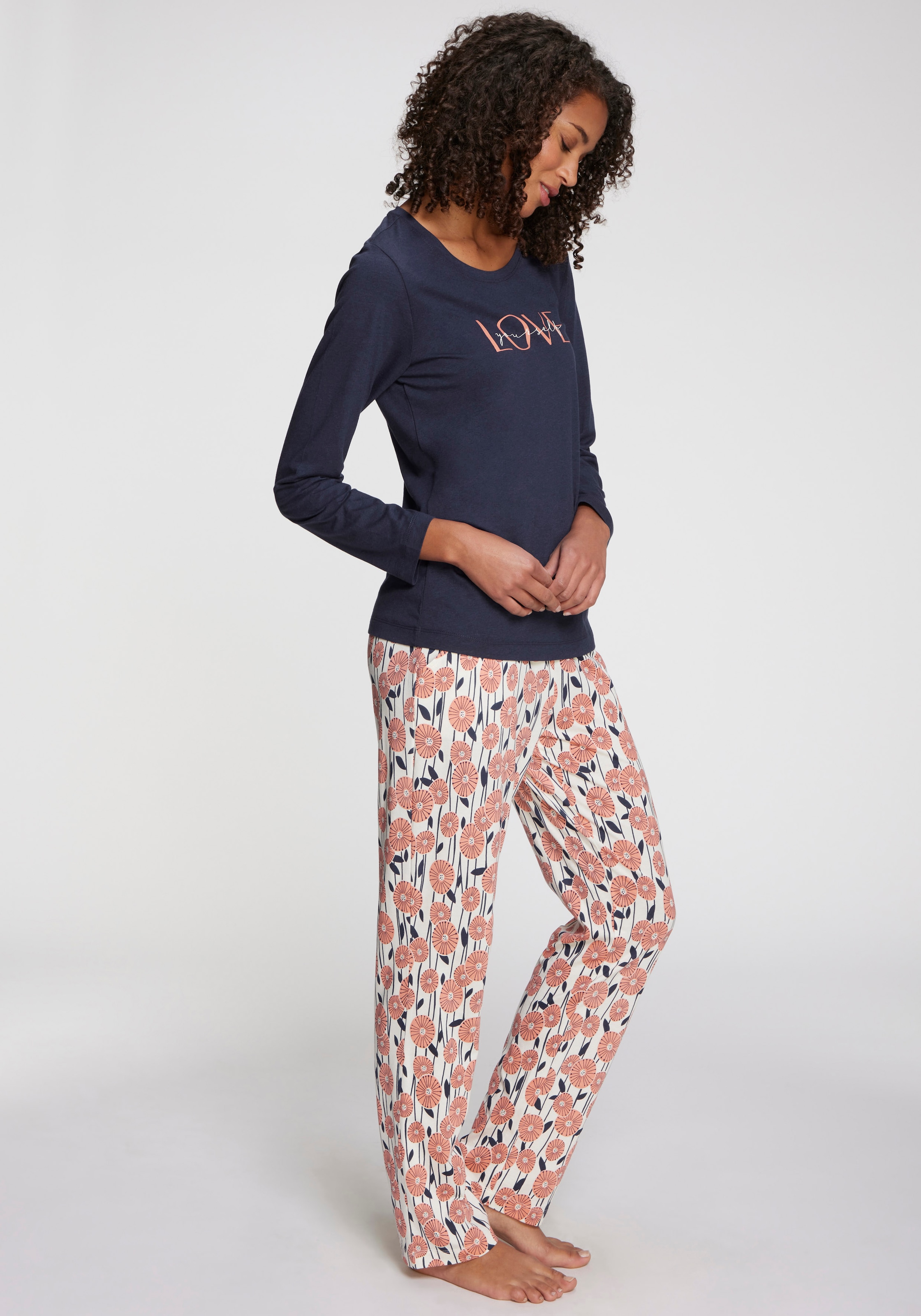Image of Vivance Dreams Pyjama 2 mit schönem Frontprint