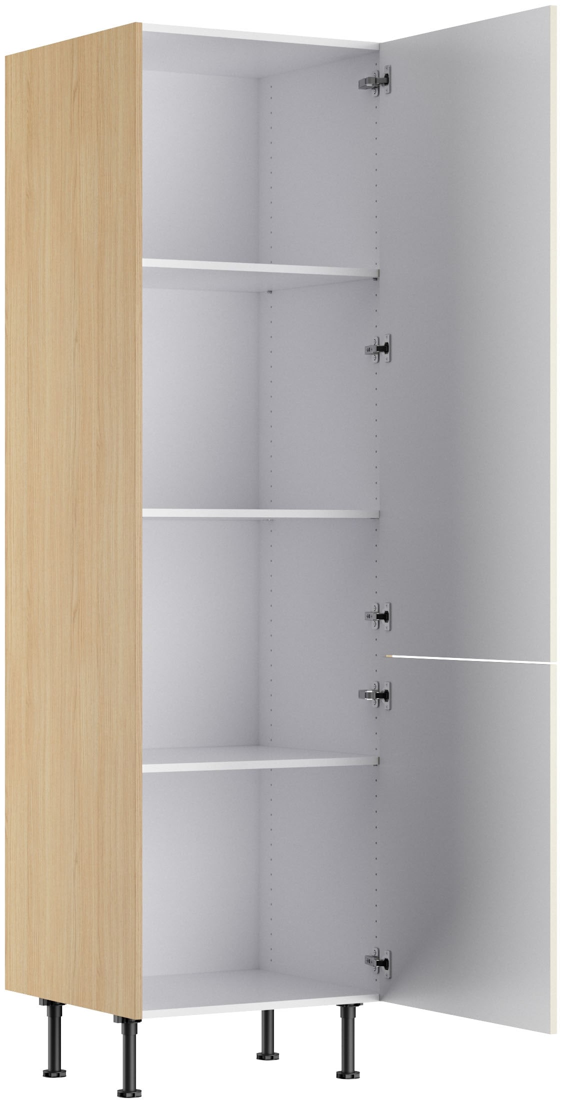 KOCHSTATION Armoire à provisions »KS-Lucy« Breite 60 cm, mit 2 Türen, Soft-Close, höhenverstellbare Füsse