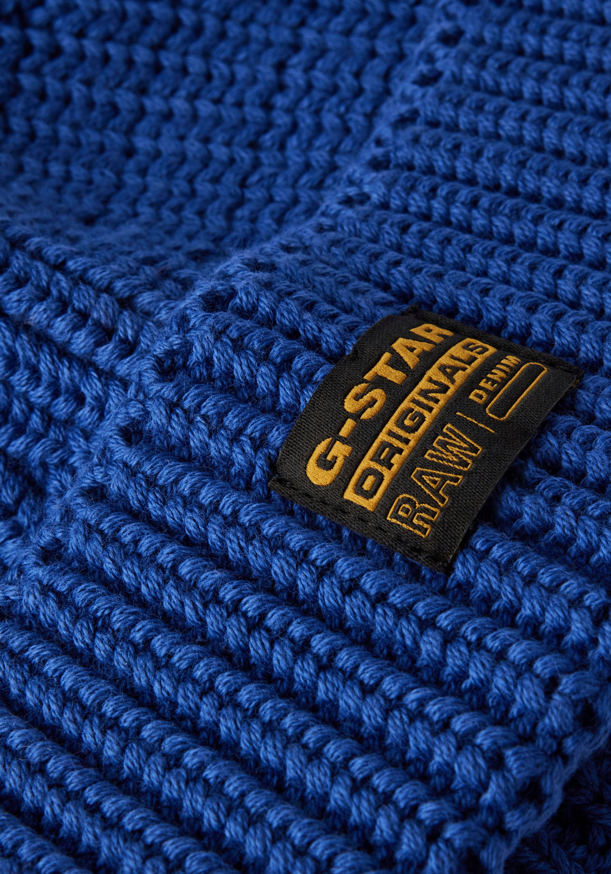 G-STAR Strickmütze »Originals Fisherman Beanie«, mit Label