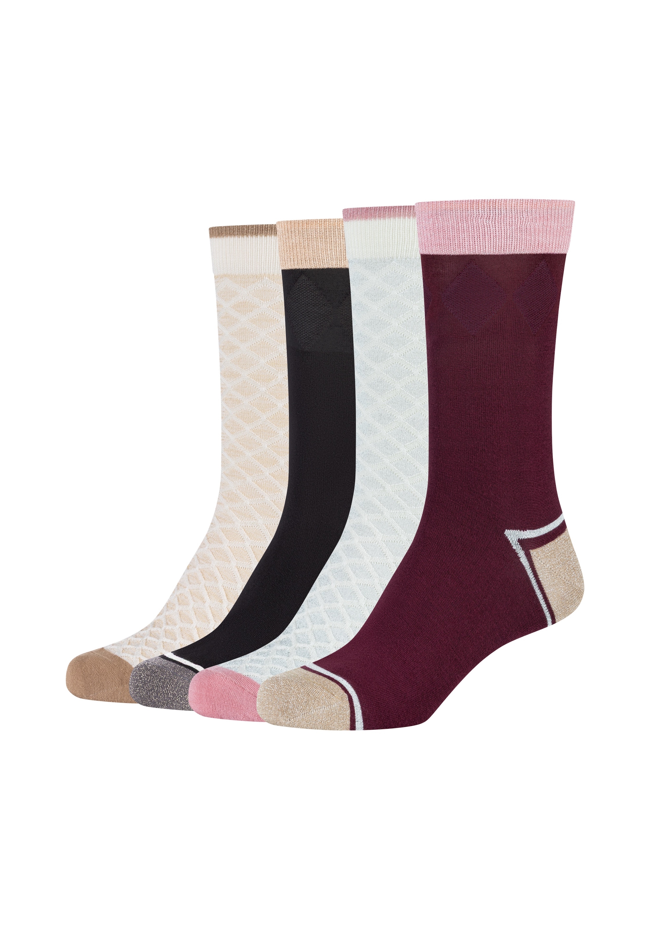 Image of Camano Socken mit Wabenstruktur, im 4-Paar-Set