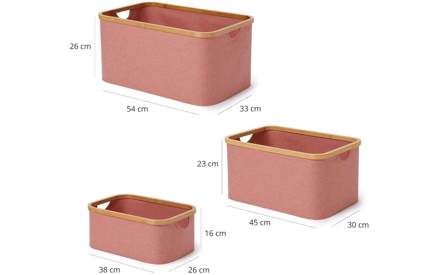 Lumaland Aufbewahrungsbox »rechteckig 3 Stück«