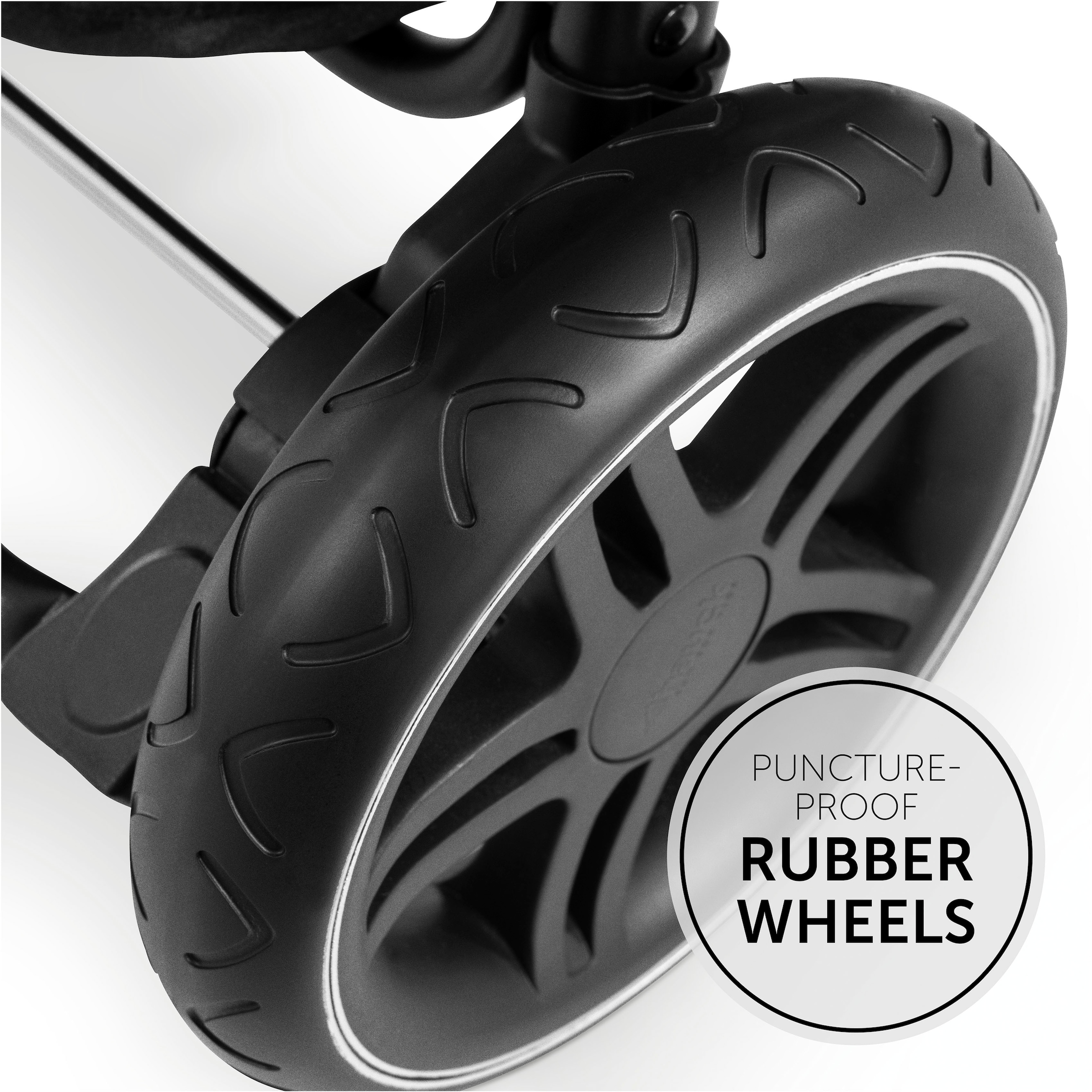 Hauck Poussette pour enfants »Rapid 4D, schwarz« 25 kilos mit Getränkehalter und schwenk- und feststellbaren Vorderrädern