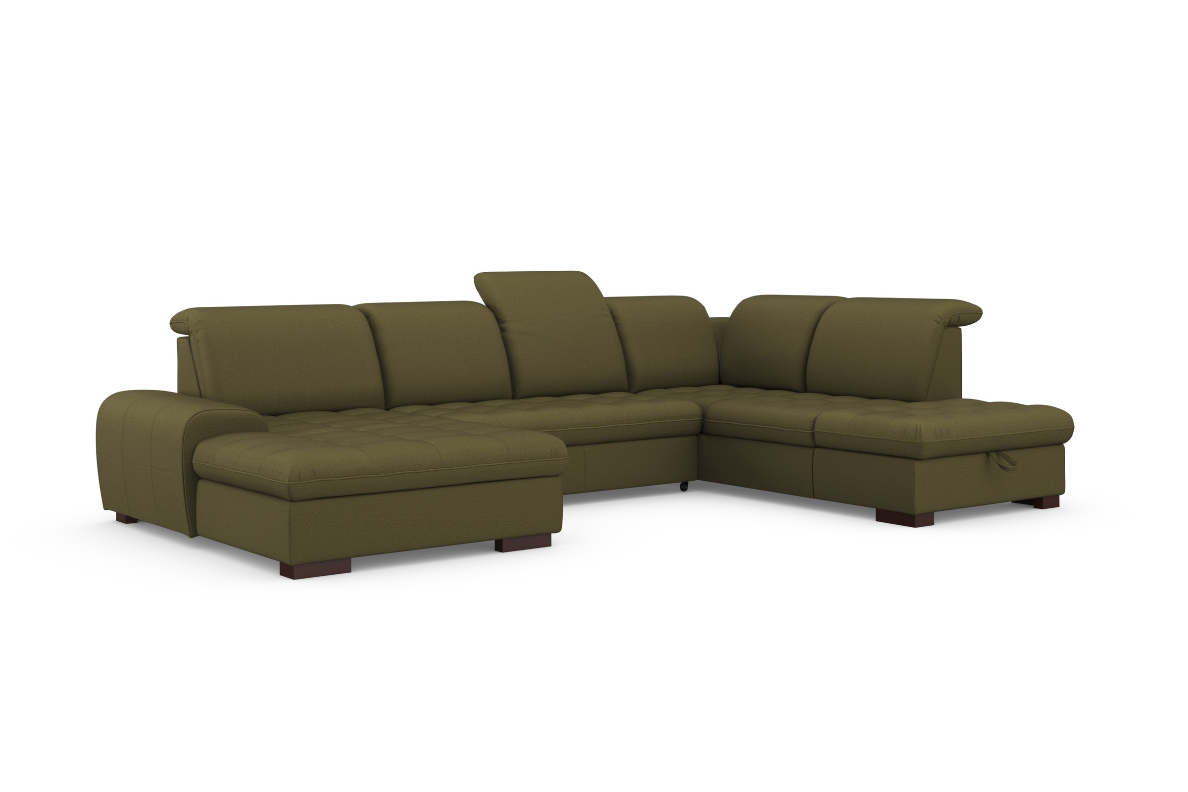sit&more Wohnlandschaft »Luxor U-Form«, wahlweise mit Bettfunktion, Bettkasten und Kopfteilverstellung