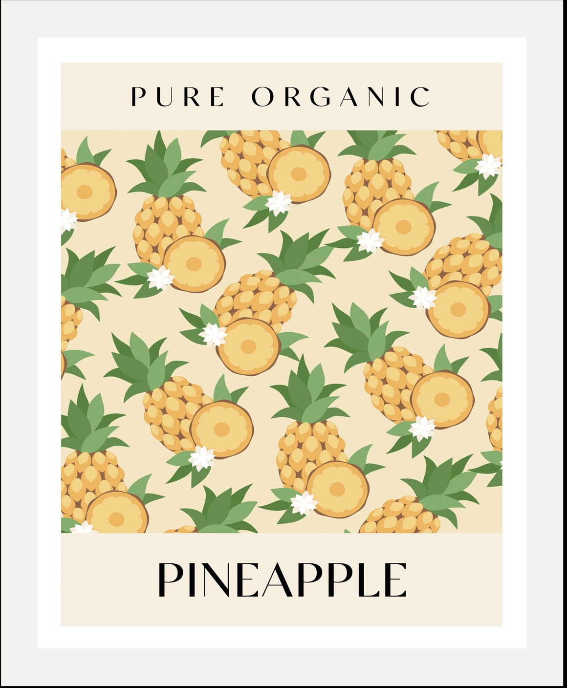 queence Image »Pineapple« 1 cuis tlg. gerahmt