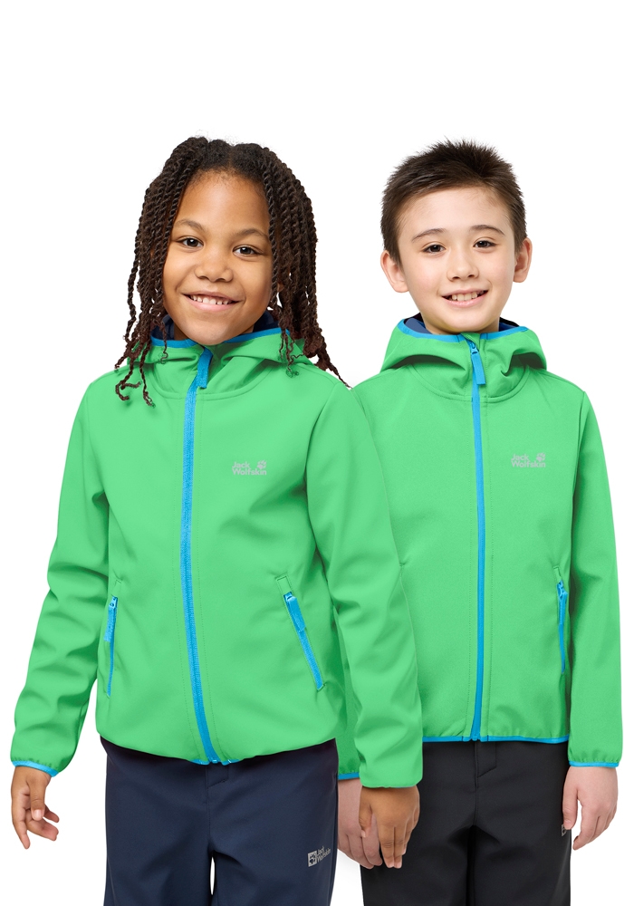 Jack Wolfskin Softshelljacke »FOURWINDS JACKET KIDS« mit Kapuze
