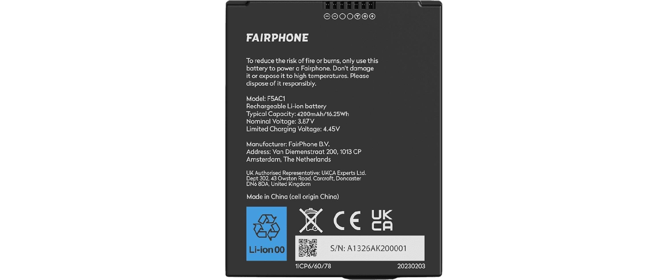Fairphone Handy-Akku »Akku F5BATT-1ZW-WW1«