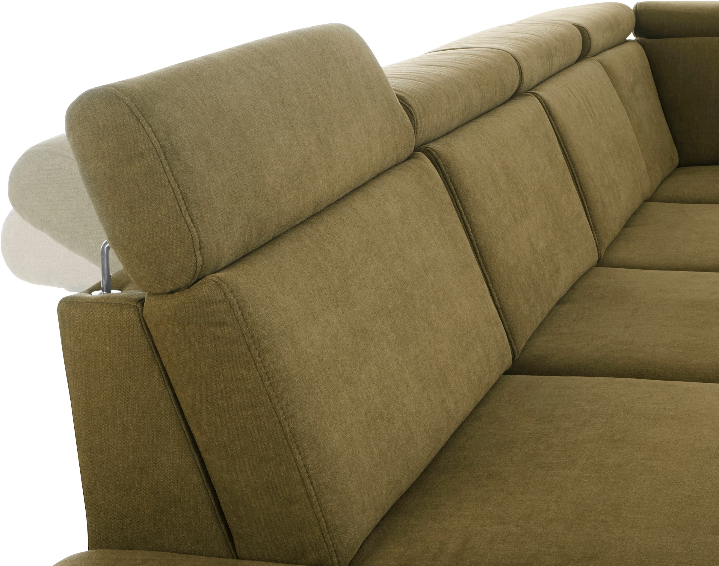 sit&more Wohnlandschaft »Brisbane U-Form« Fusshöhe 15 cm, inklusive Sitztiefen-, Armteil- und Kopfteilverstellung