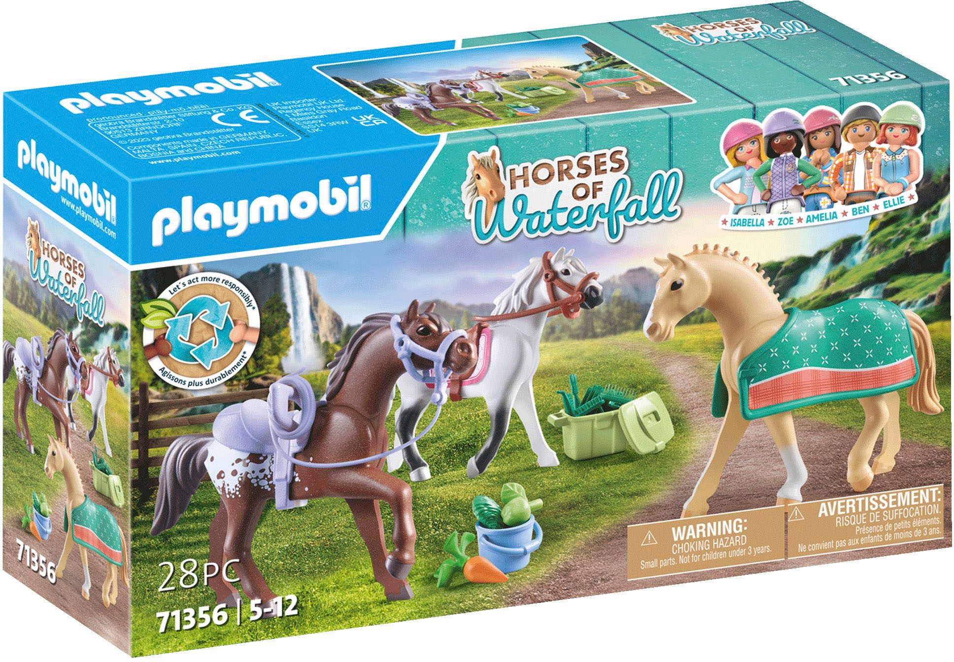 Konstruktions-Spielset »Morgan, Quarter Horse & Shagya Araber (71356), Horses of...