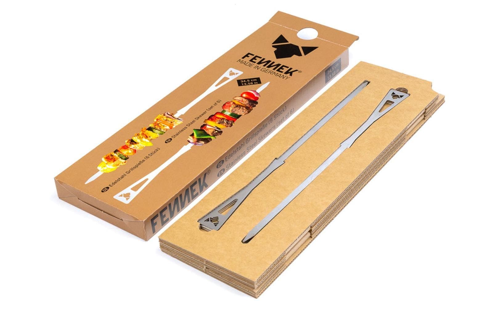 Fennek Grill Grillspiess »Set kurz, 6 Stück«