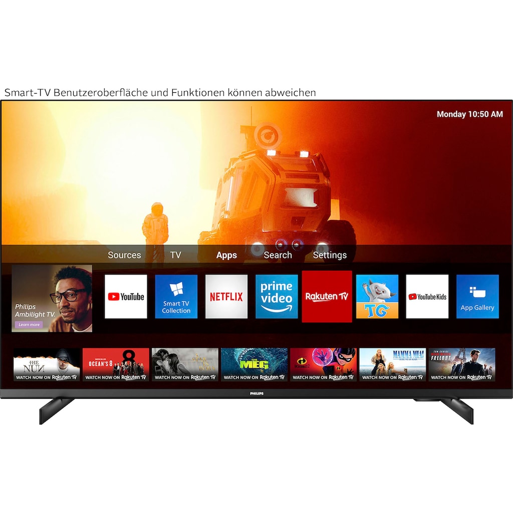 Philips LED-Fernseher »50PUS7506/12«, 126 cm/50 Zoll, 4K Ultra HD, Smart-TV, HDR10+ kompatibel, 60 Hz, Dolby Vision & Atmos, Smart TV, Triple Tuner