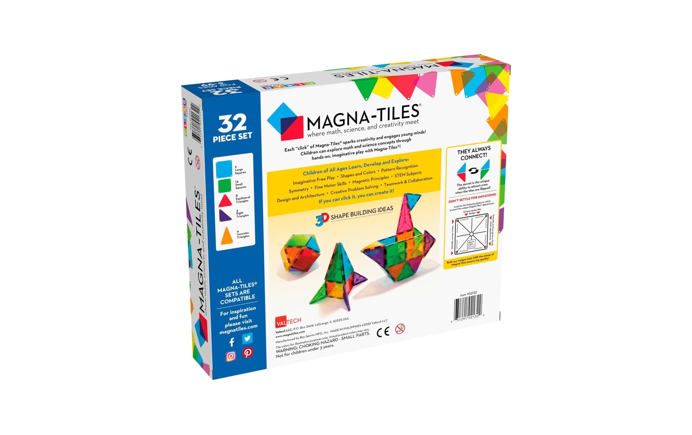 Spielbausteine »Magna-Tiles Classic Set 32-teilig«, (32 St.)