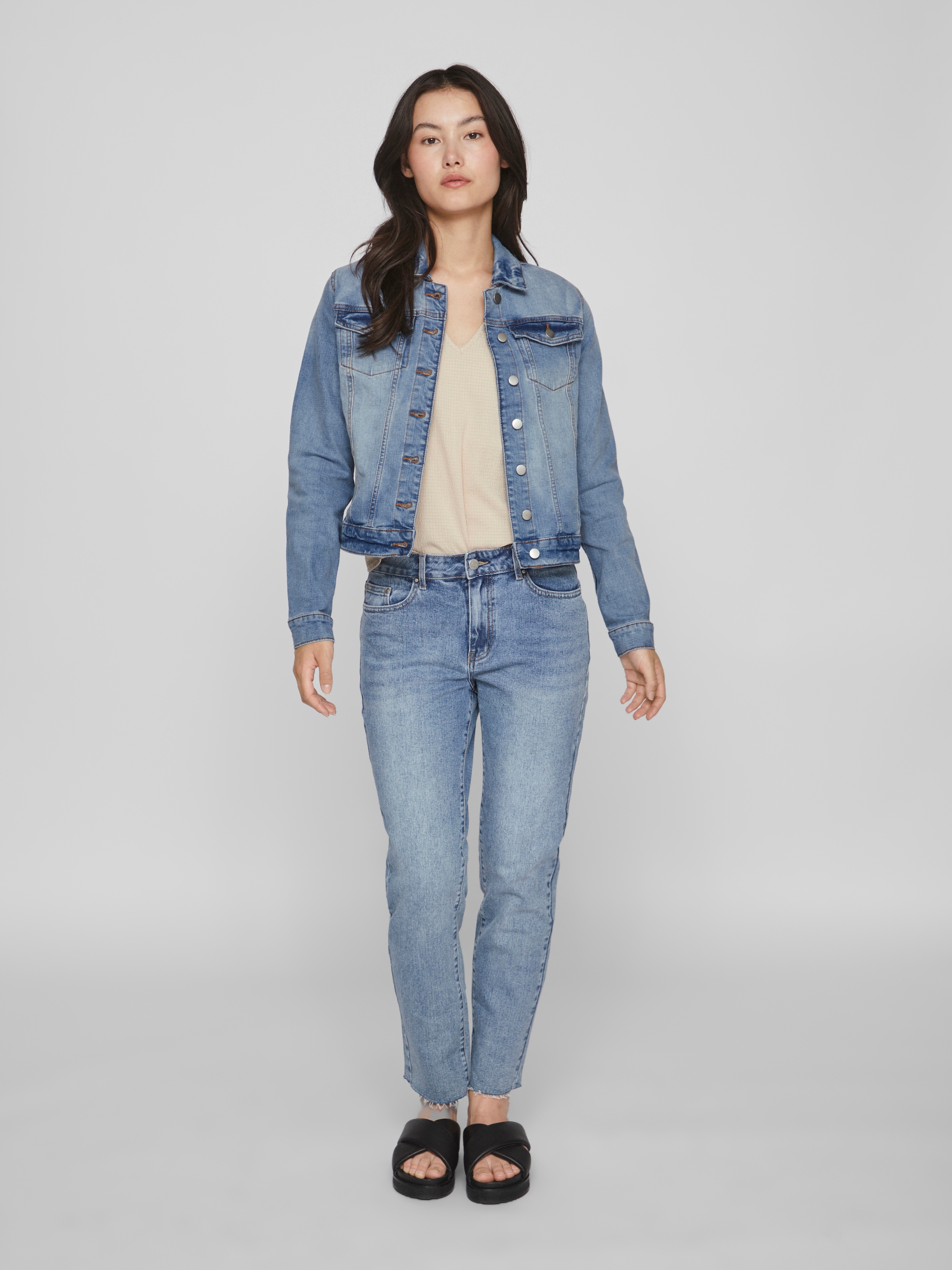 Vila Jeansjacke »VISHOW NEW L/S DENIM JACKET - NOOS«