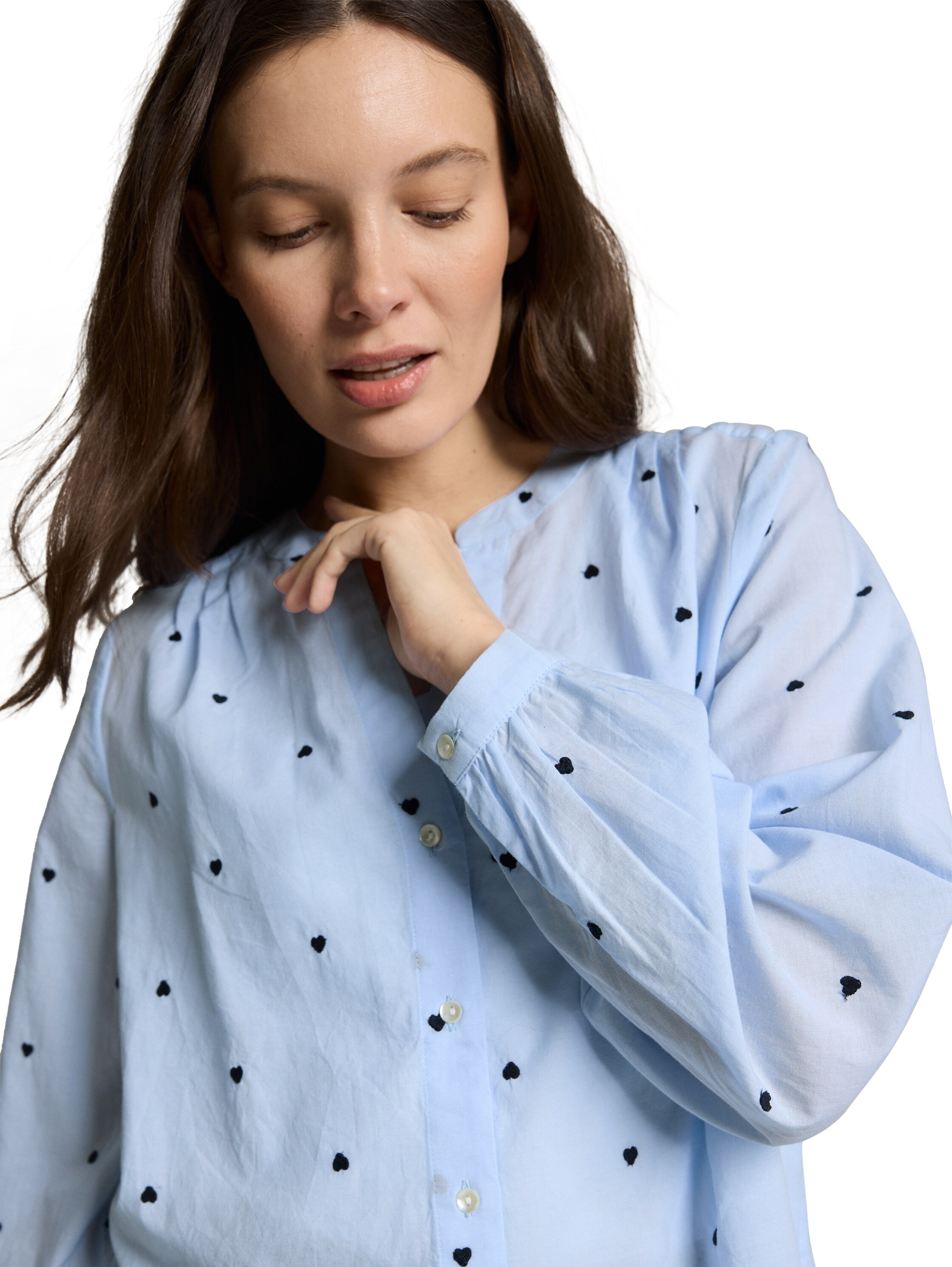 TOM TAILOR Klassische Bluse mit All-Over Print