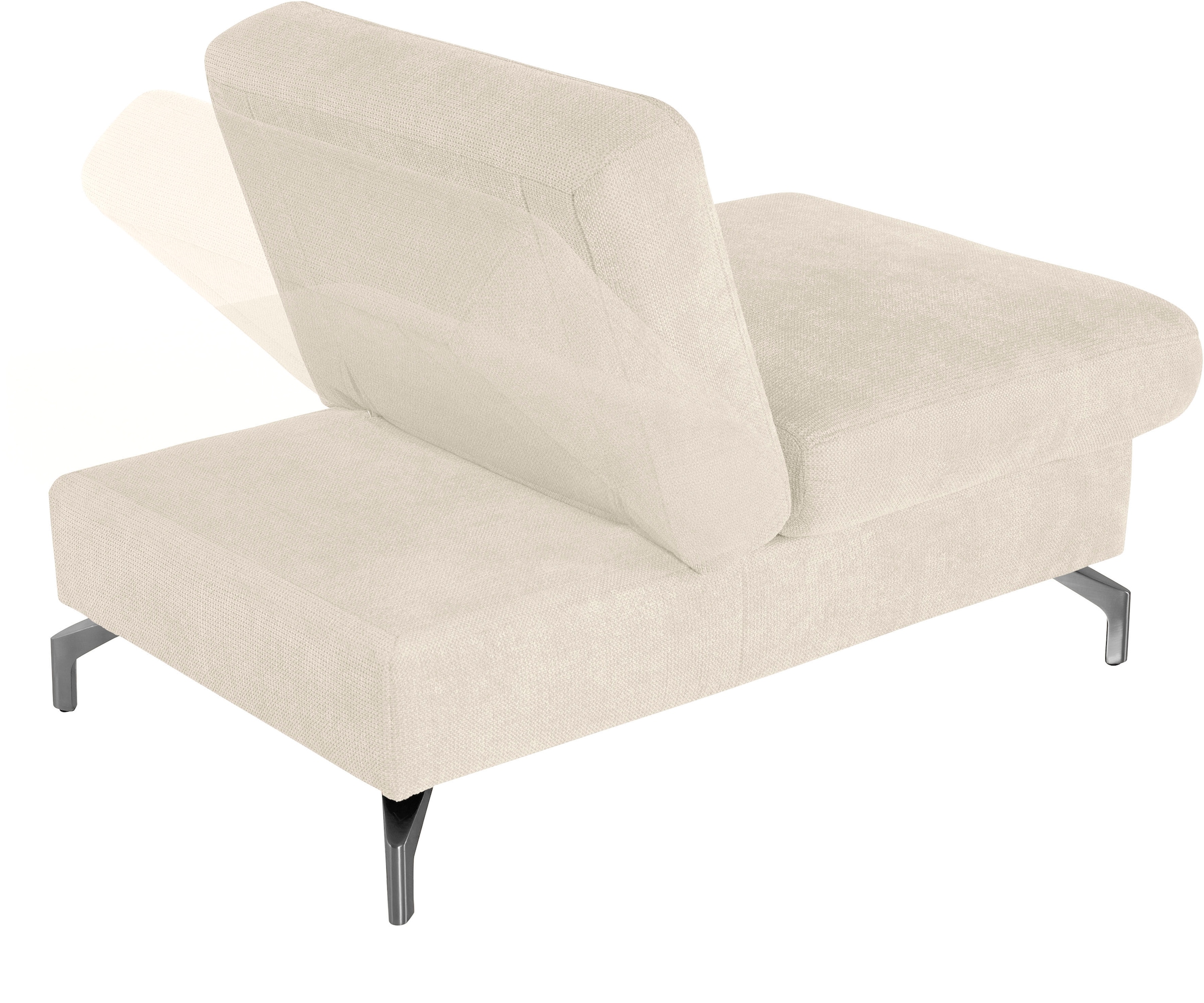 sit&more Hocker »Percy«, Fusshöhe 15cm, mit Klappfunktion, wahlweise in 2 Fussfarben